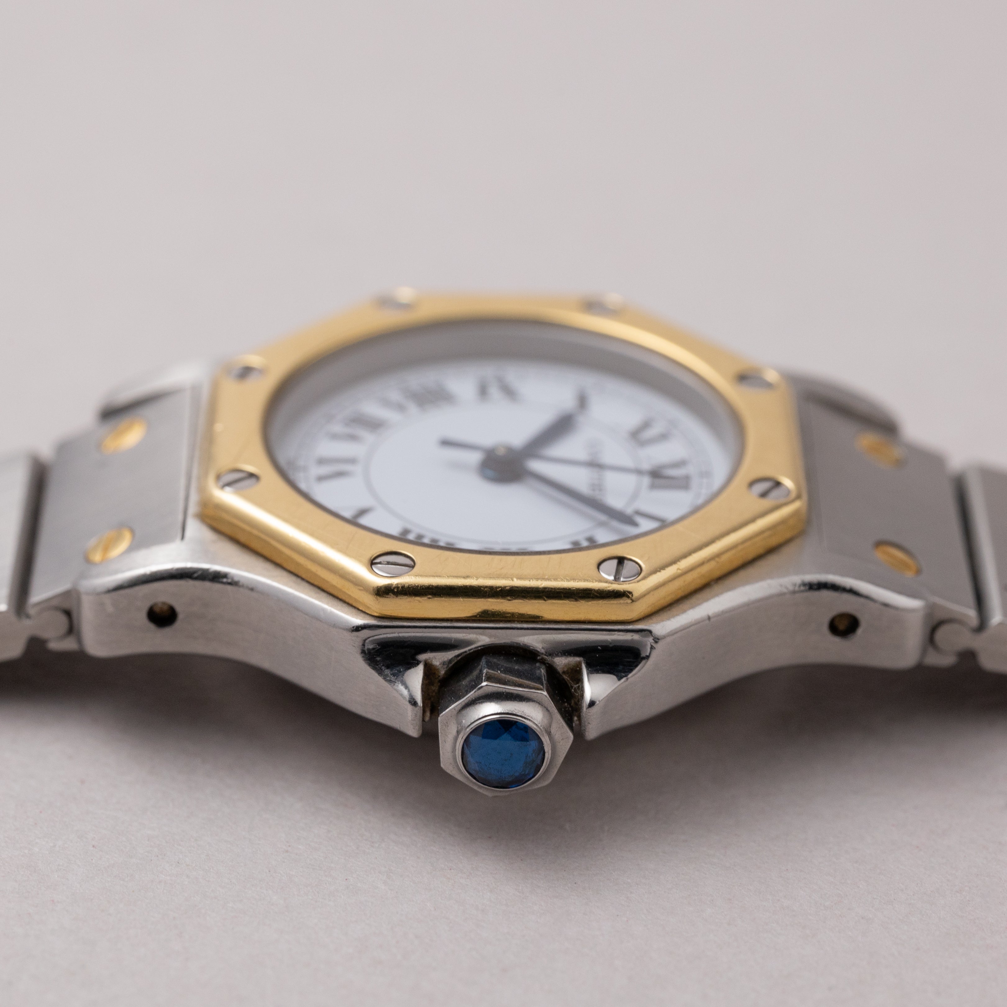 カルティエ サントス オクタゴン コンビ SMサイズ レディース 1980年代