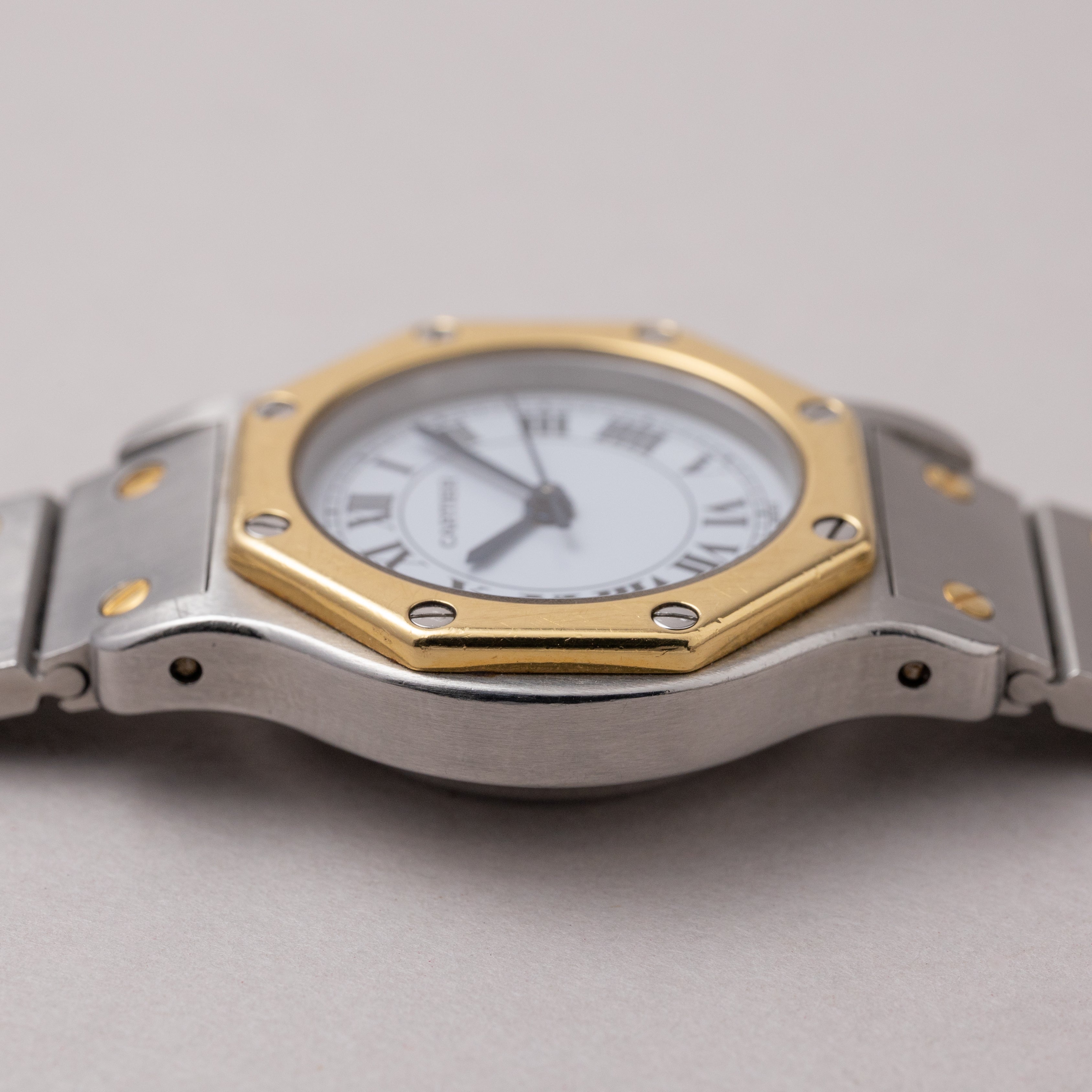 カルティエ サントス オクタゴン コンビ SMサイズ レディース 1980年代