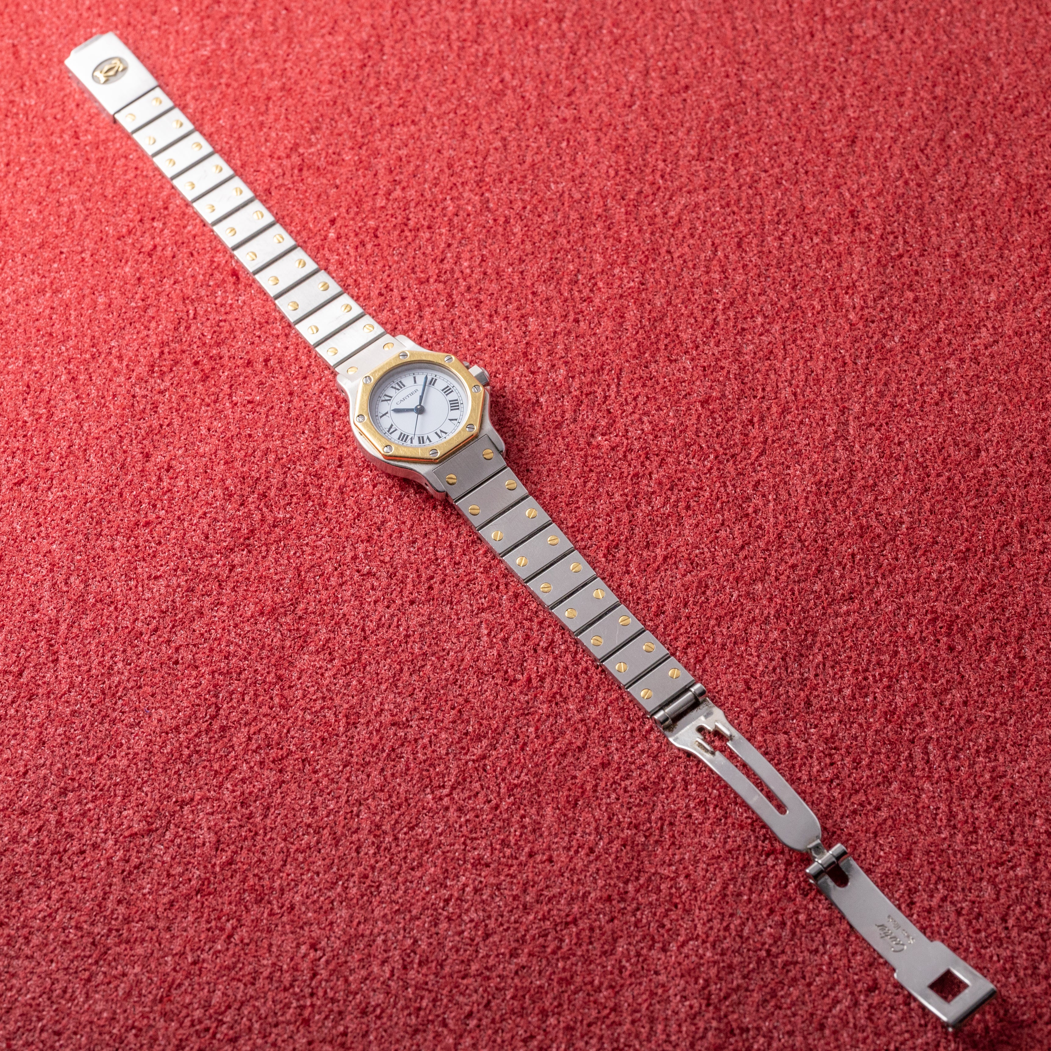 カルティエ サントス オクタゴン コンビ SMサイズ レディース 1980年代