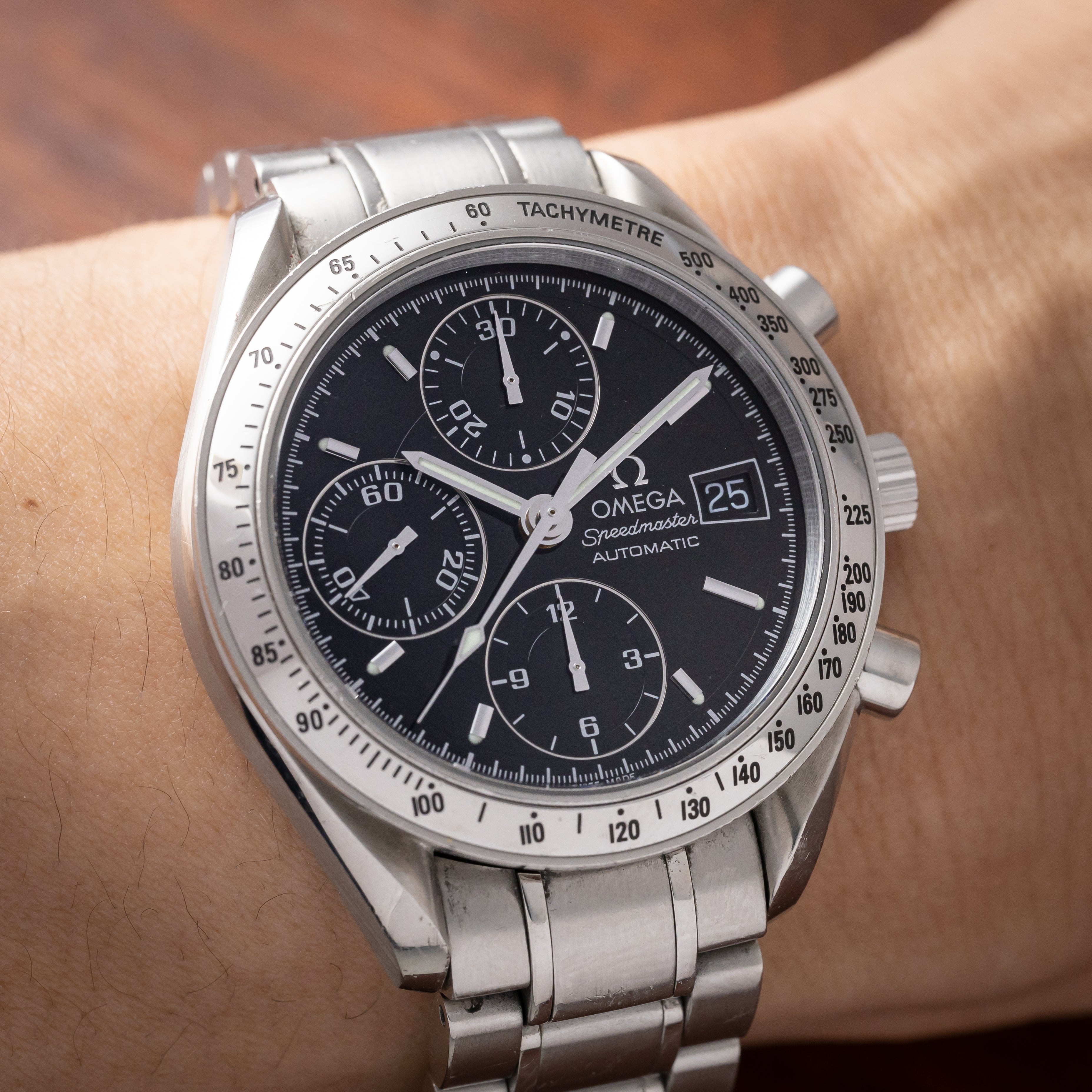 オメガ スピードマスター 1998年製 オートマチック 箱、ギャラ付き