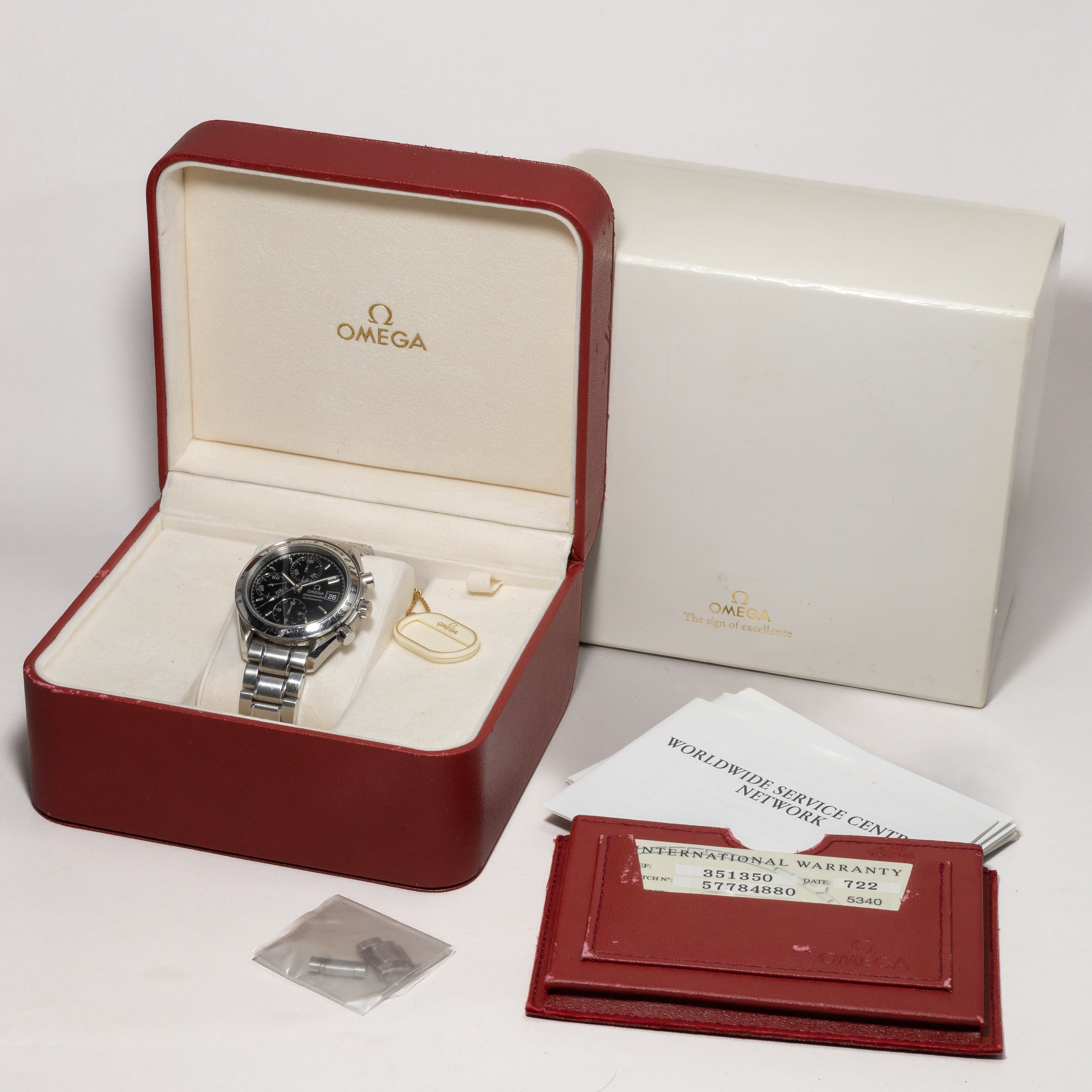 オメガ スピードマスター 1998年製 オートマチック 箱、ギャラ付き