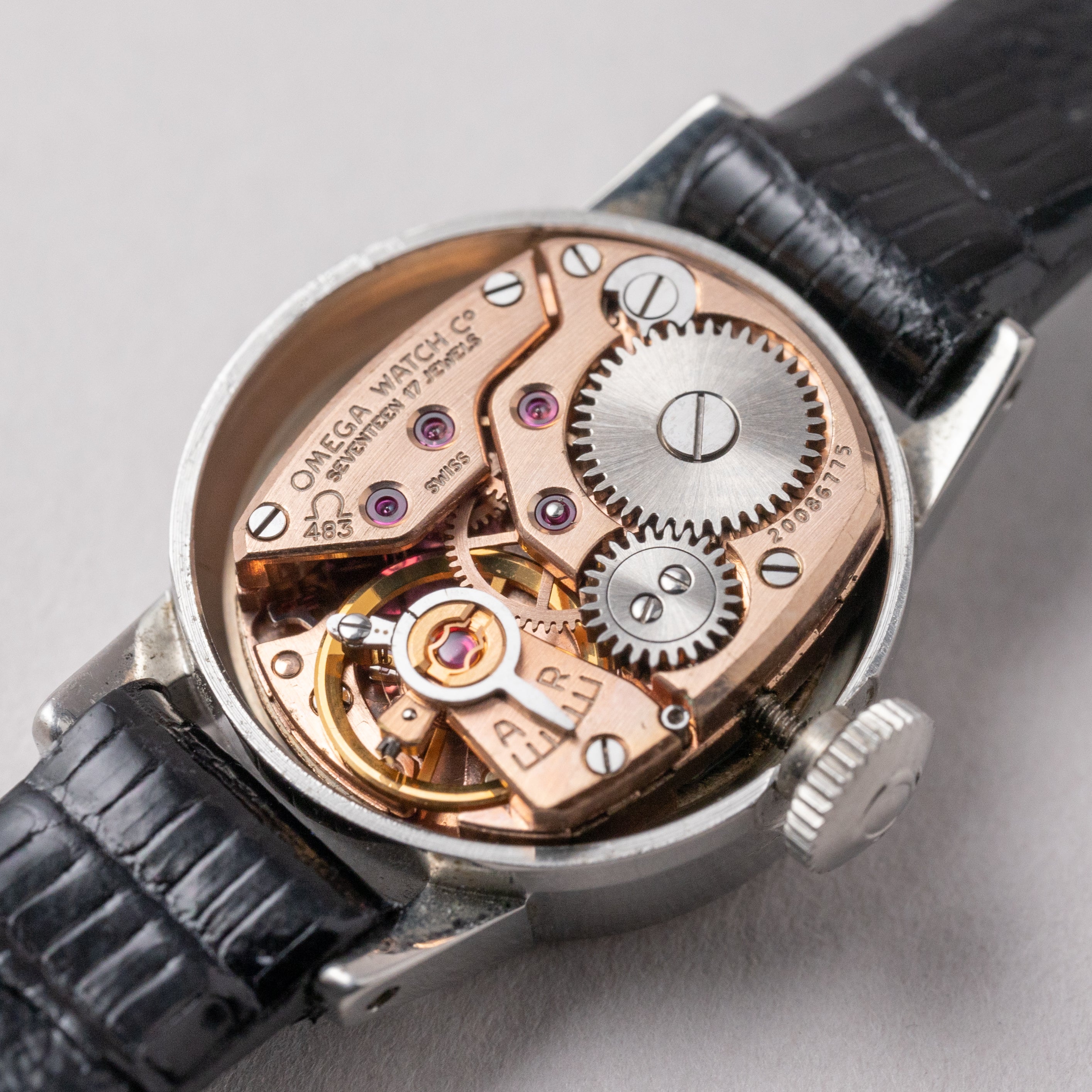 オメガ レディース ラウンド 1963年製  手巻 カットガラス 純正尾錠