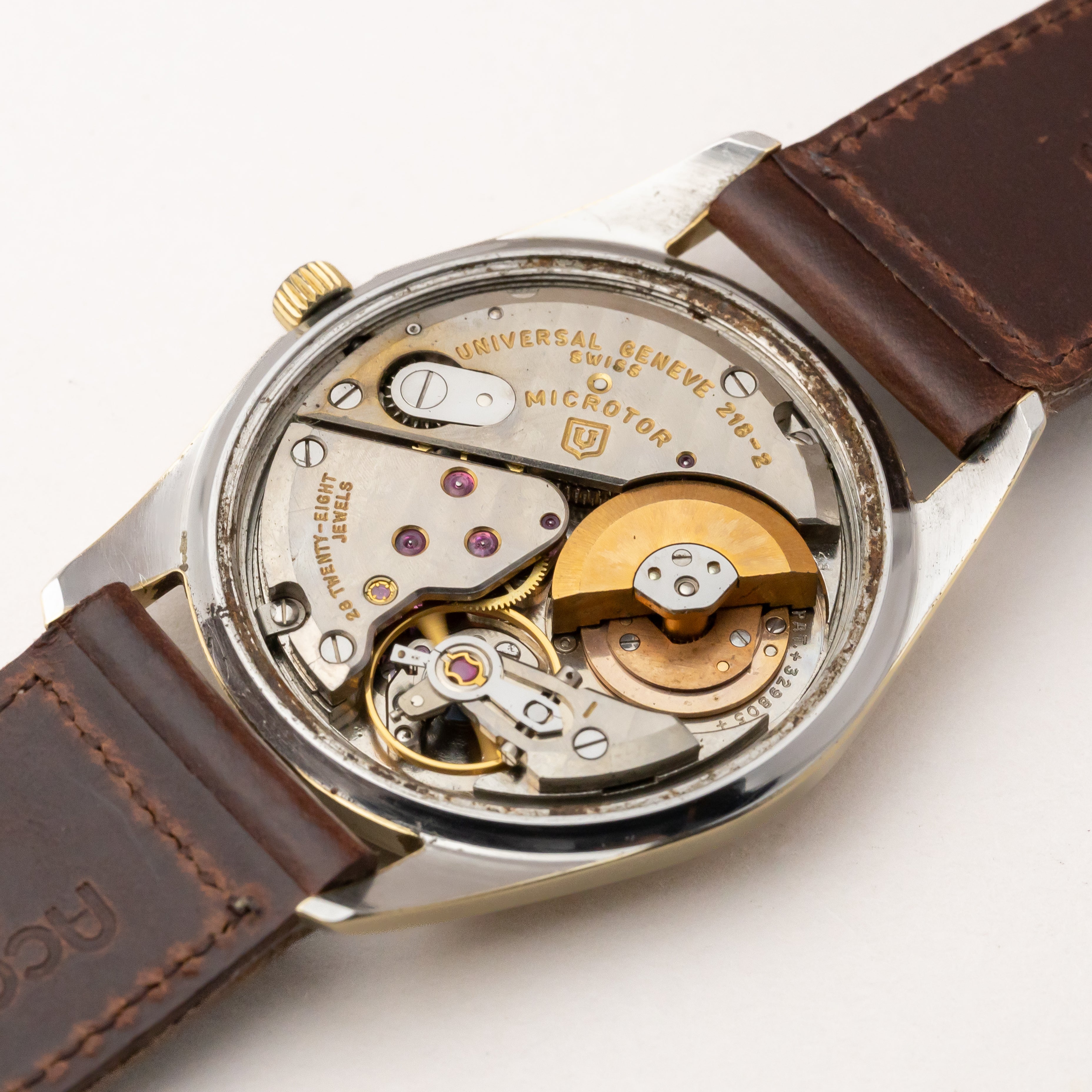 ユニバーサルジュネーブ ポールルーターデイト 1960年代製 ジェンタデザイン 金張り