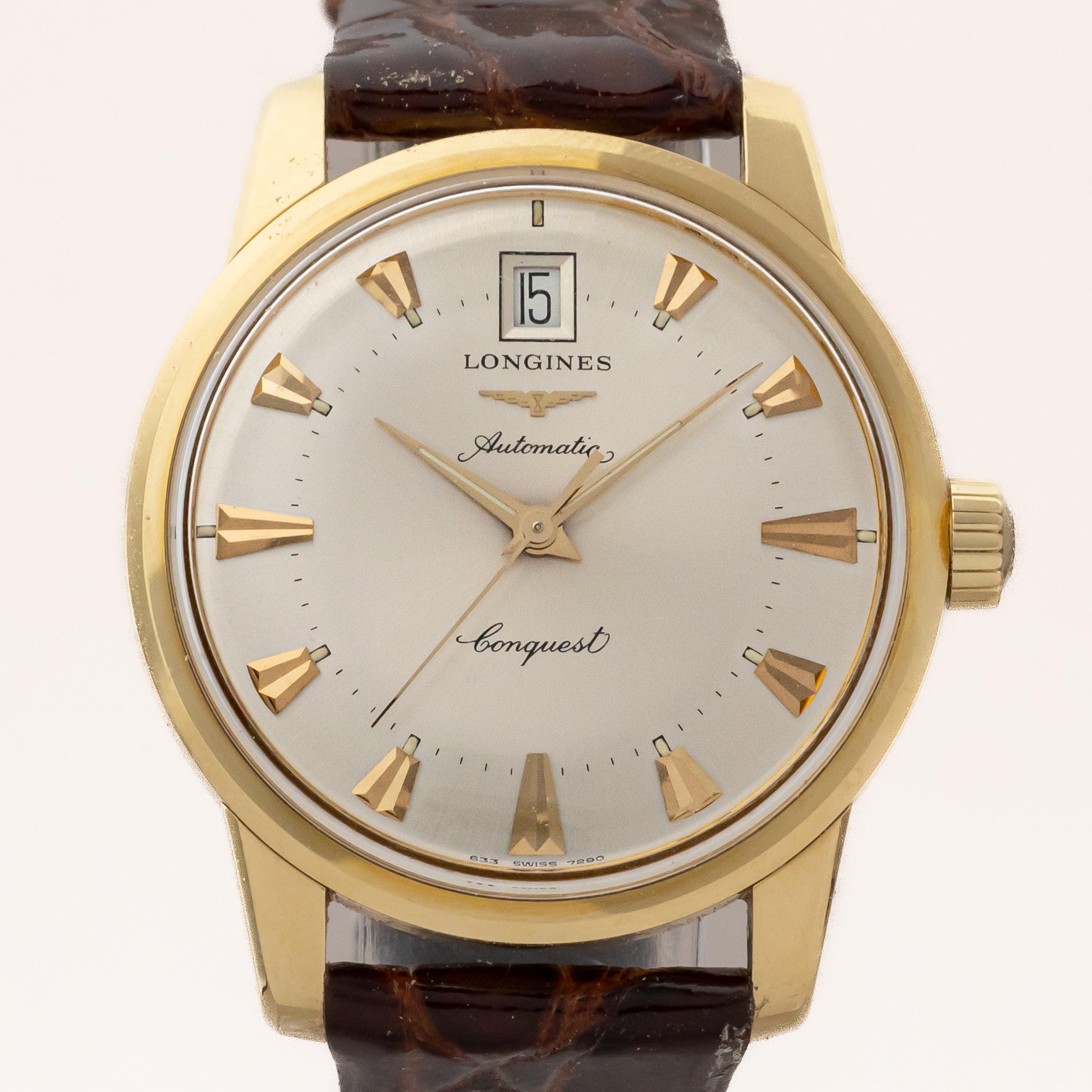 LONGINES コンクエスト 復刻18KYG限定モデル 1990年代製 箱 保証書付き