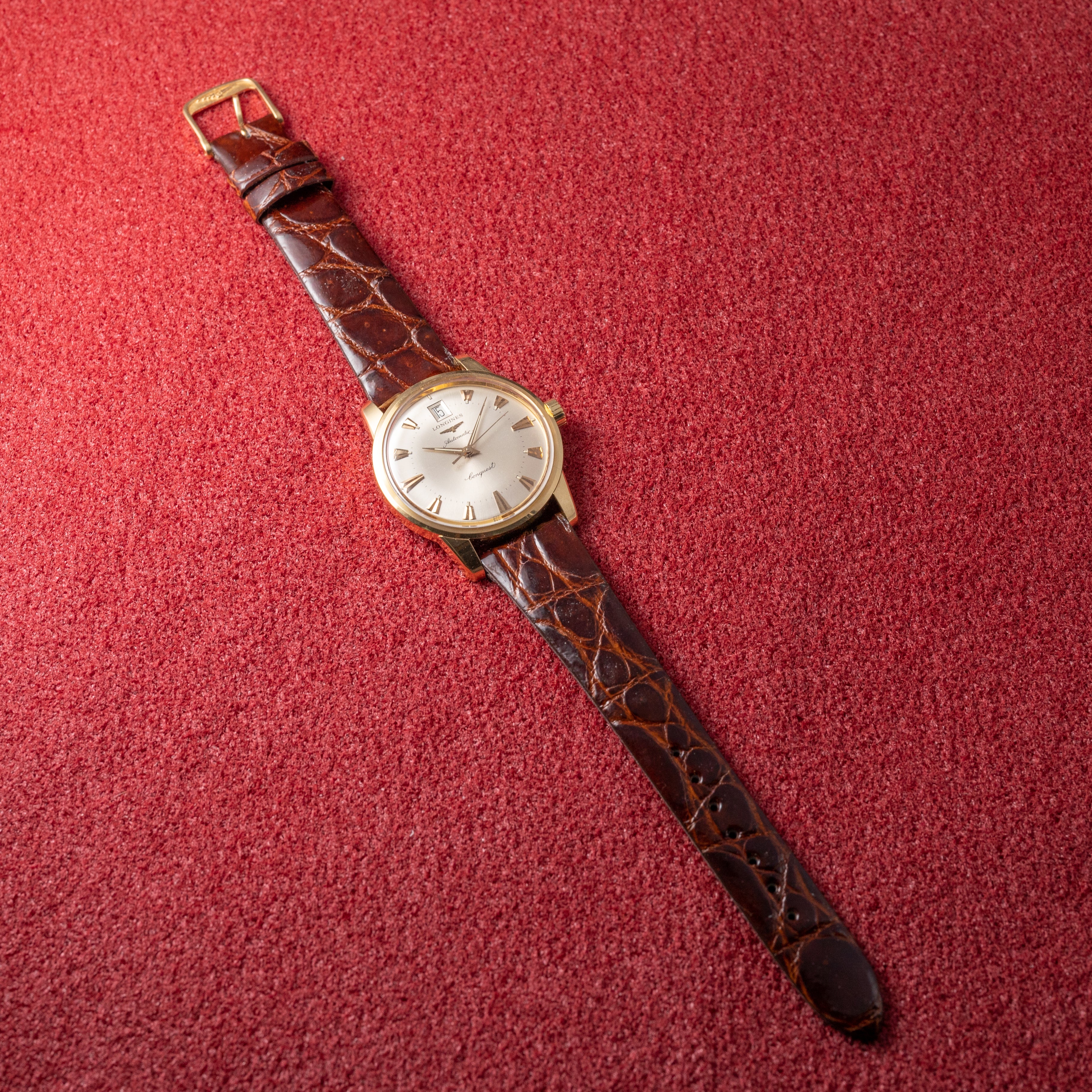 LONGINES コンクエスト 復刻18KYG限定モデル 1990年代製 箱 保証書付き