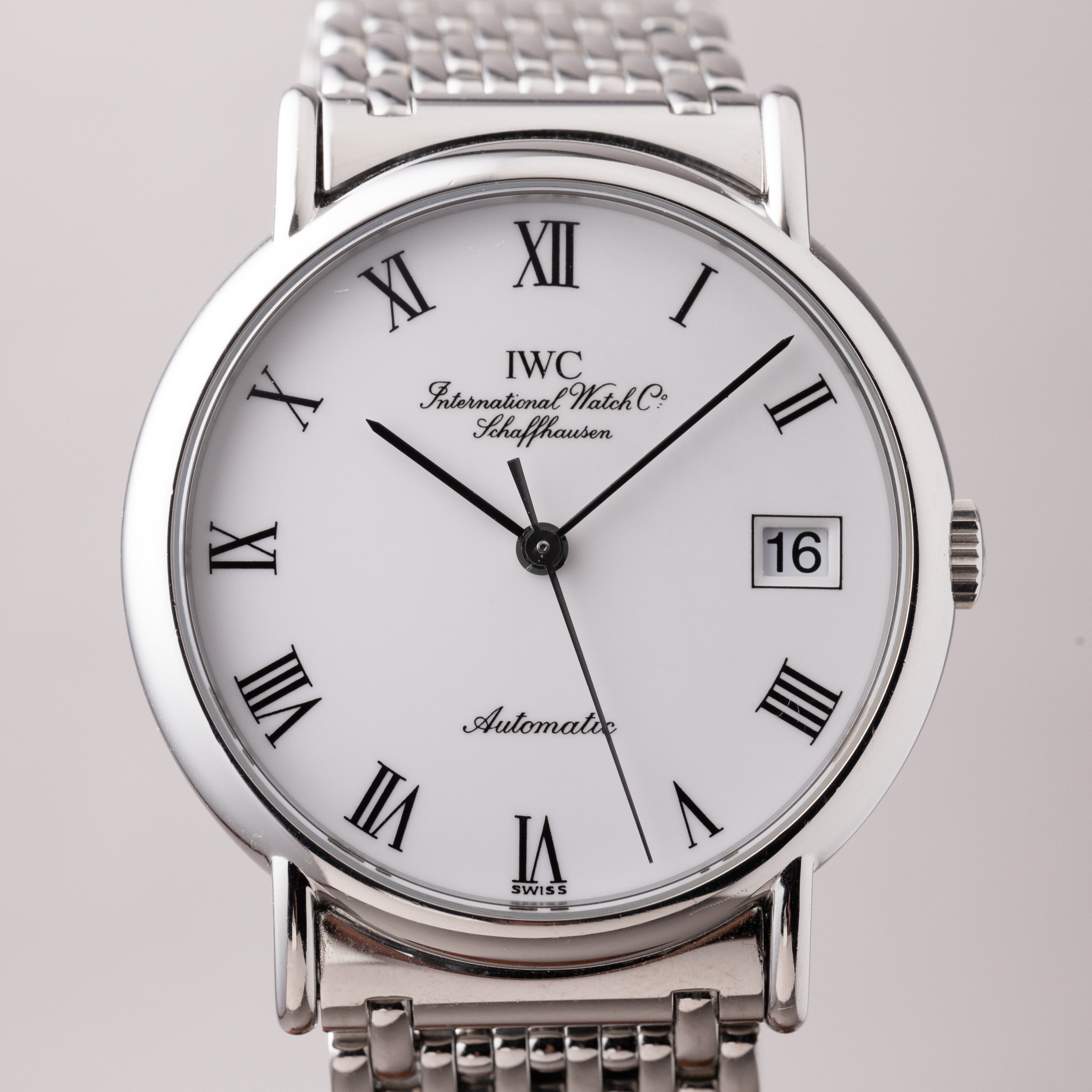 IWC ポートフィノ ホワイトローマン 純正ブレス 2001年製