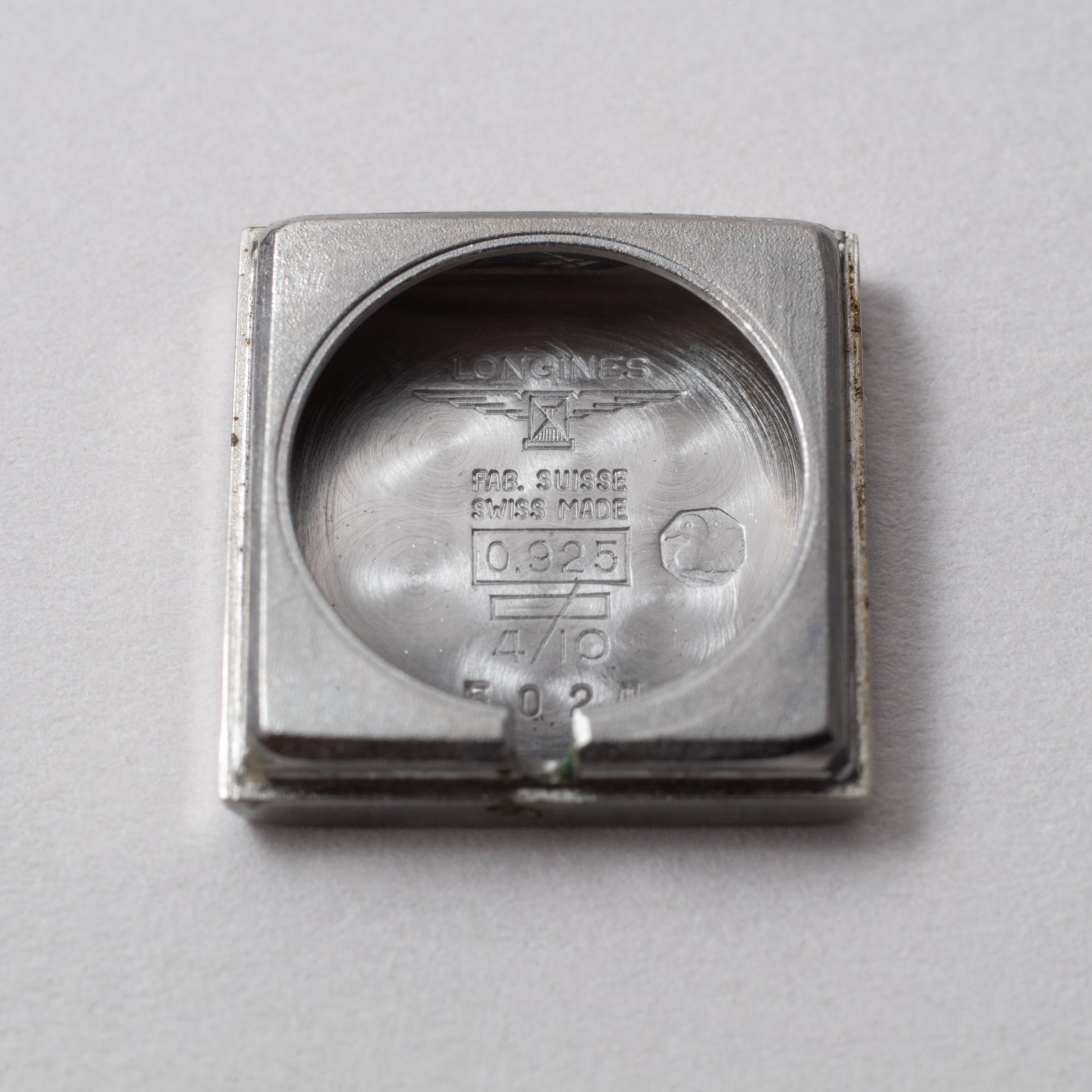 ロンジン バックルウォッチ 銀無垢 手巻き 1970年代製 セルジュマンゾンデザイン