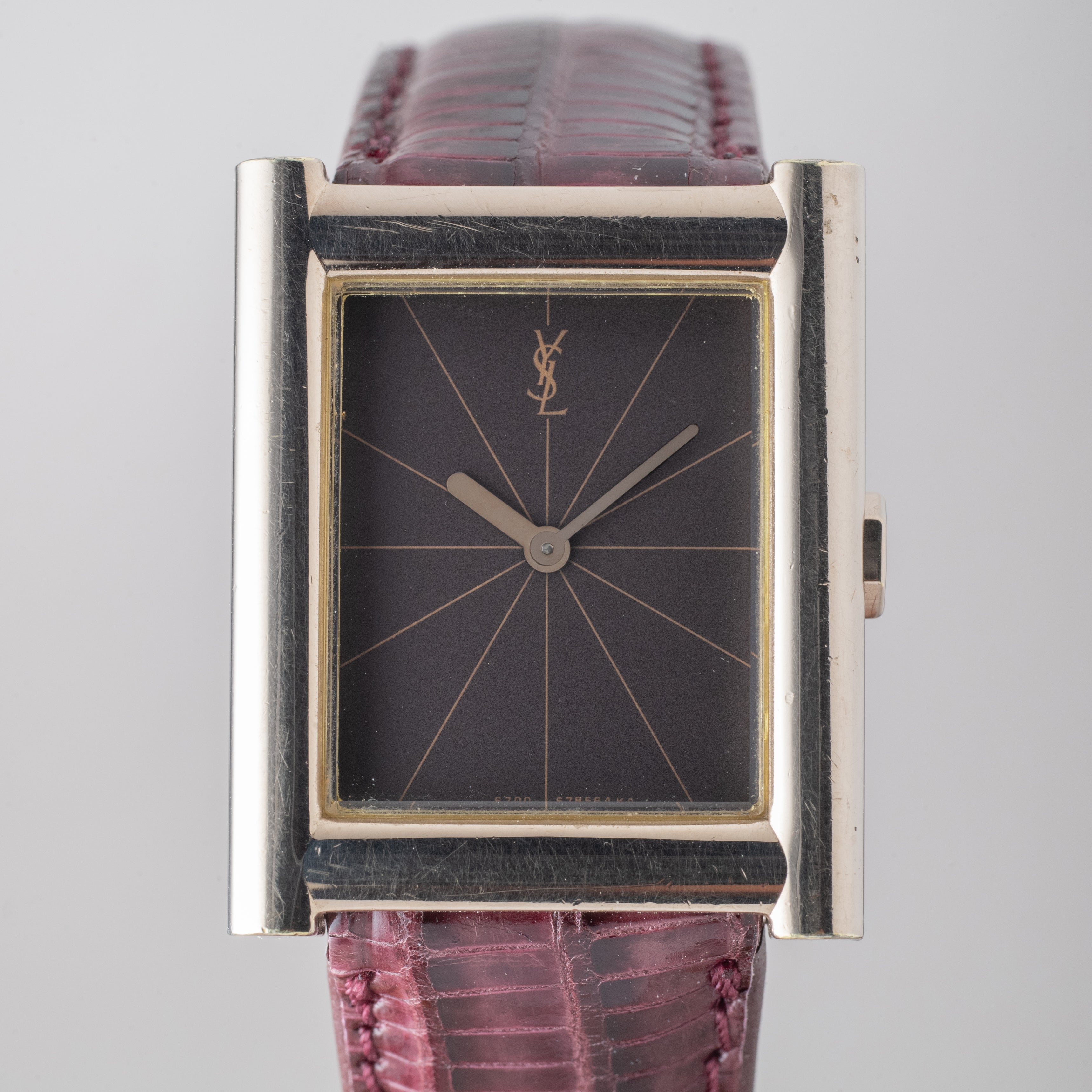 イヴサンローラン レクタンギュラー ステンレスケース 1970年代製