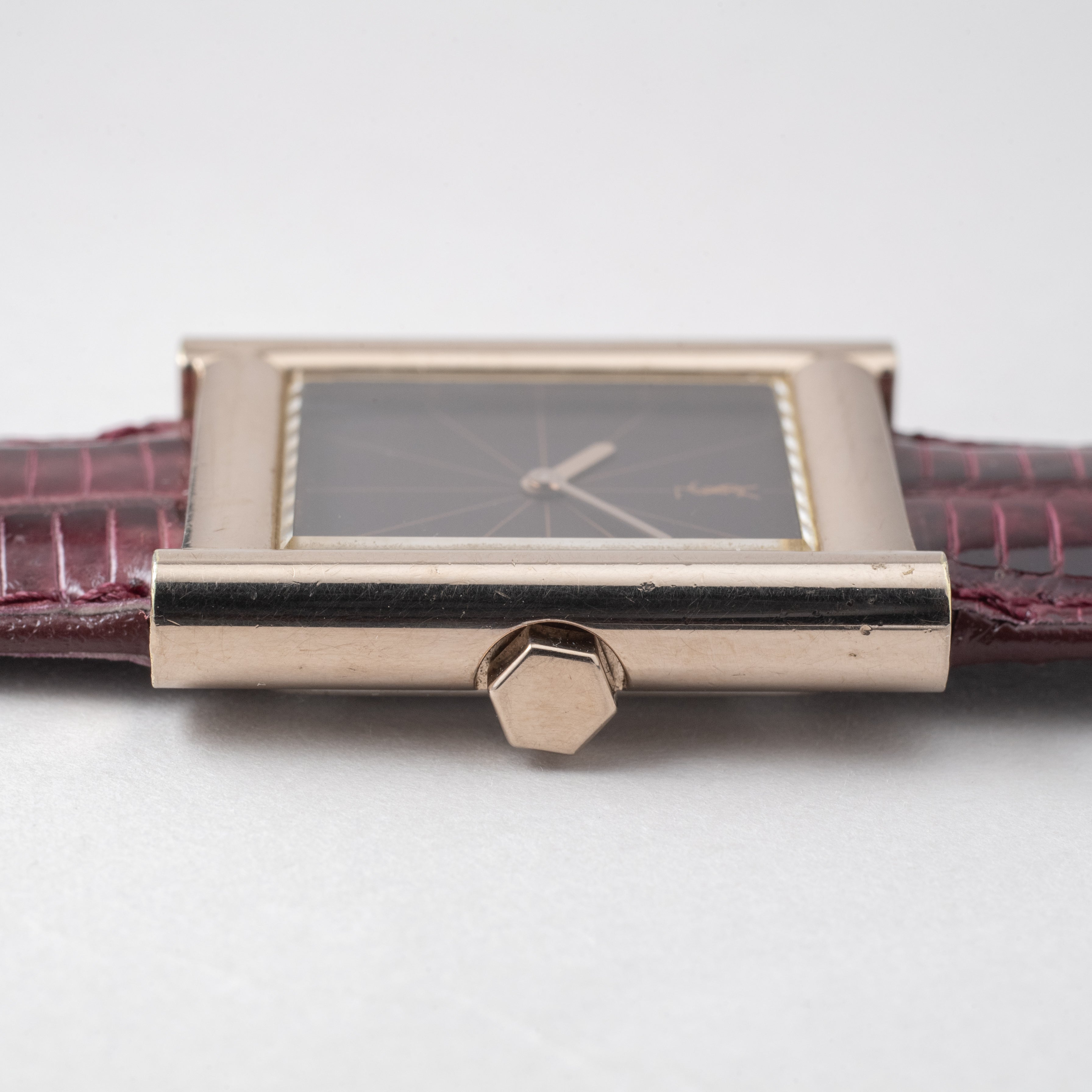 イヴサンローラン レクタンギュラー ステンレスケース 1970年代製