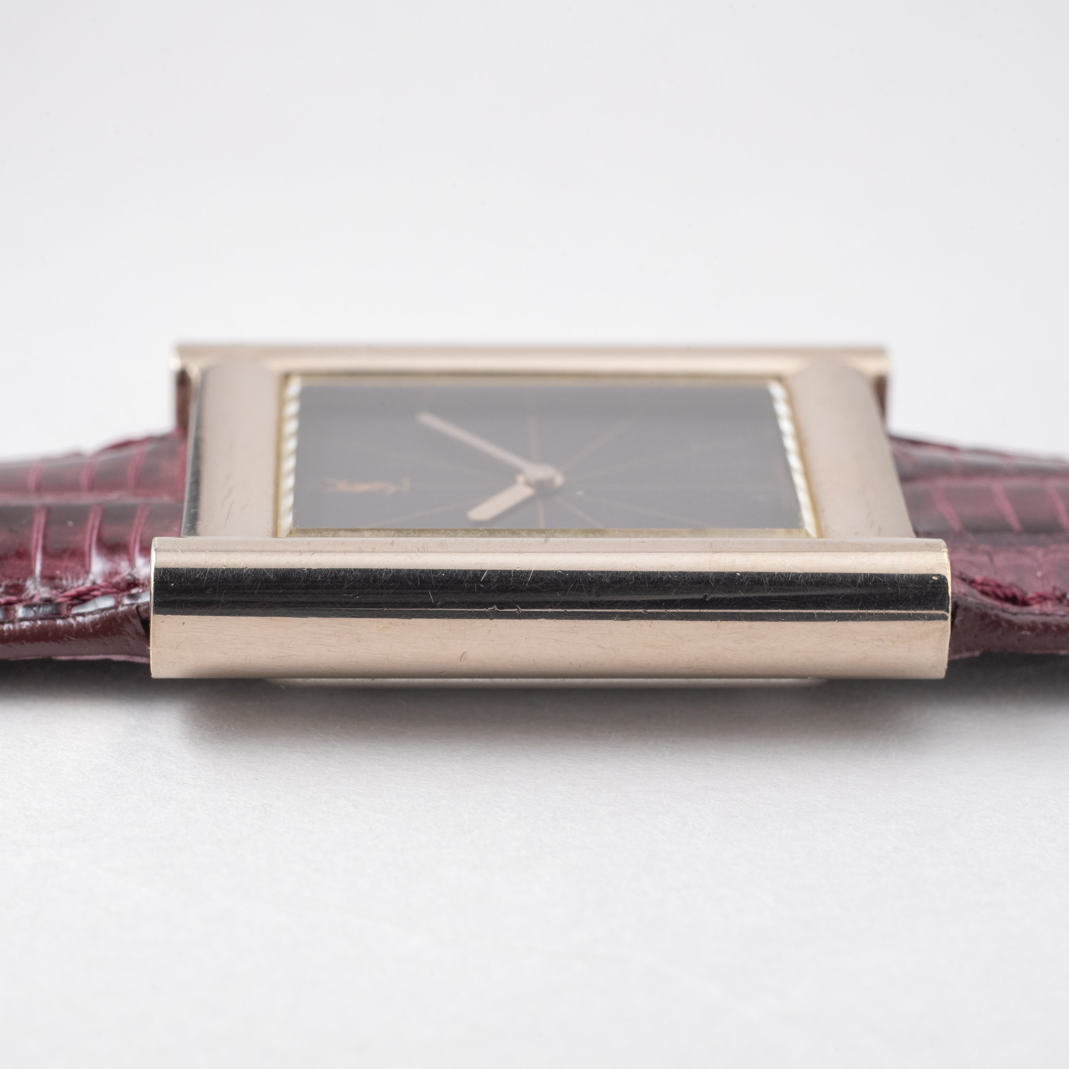 イヴサンローラン レクタンギュラー ステンレスケース 1970年代製