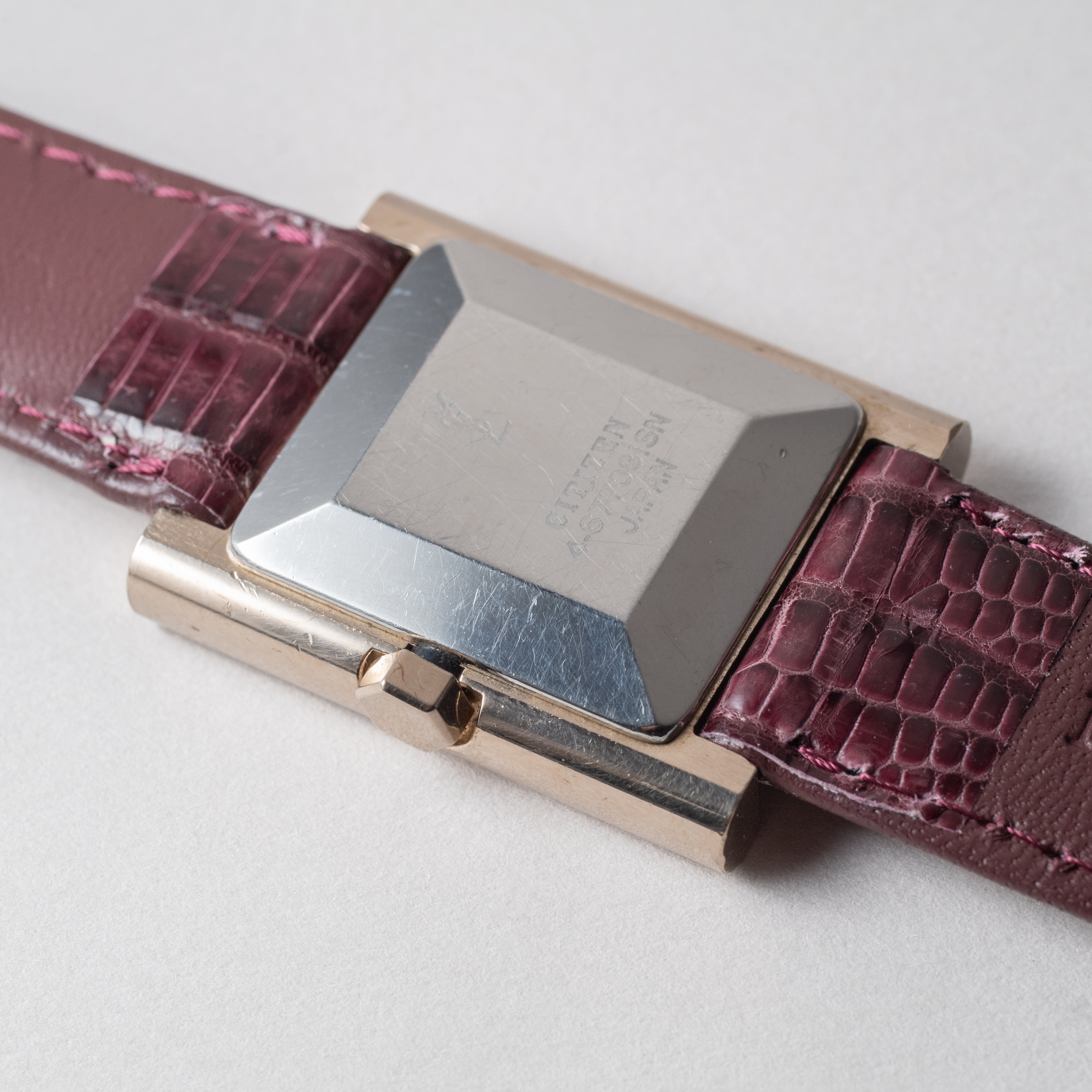 イヴサンローラン レクタンギュラー ステンレスケース 1970年代製