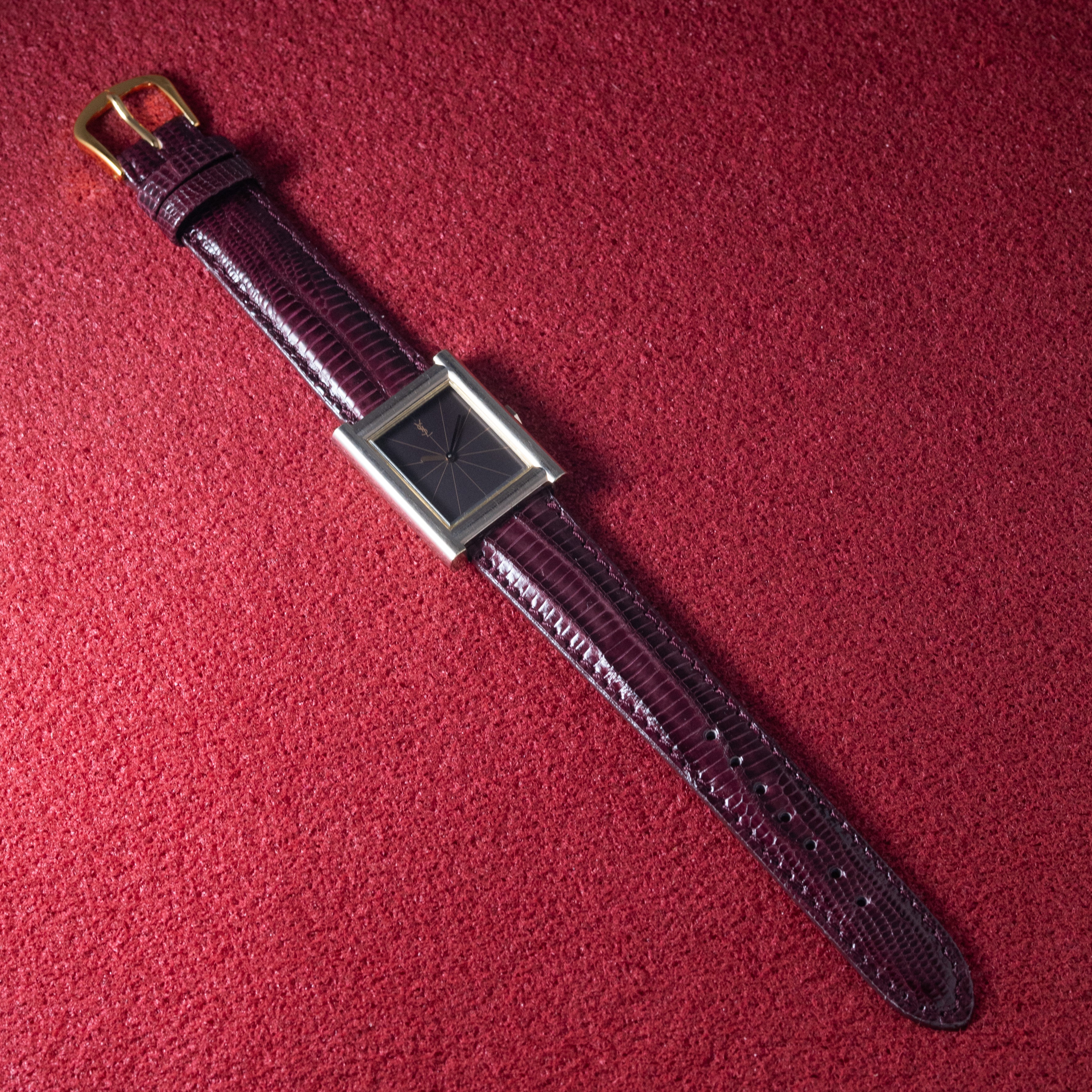 イヴサンローラン レクタンギュラー ステンレスケース 1970年代製