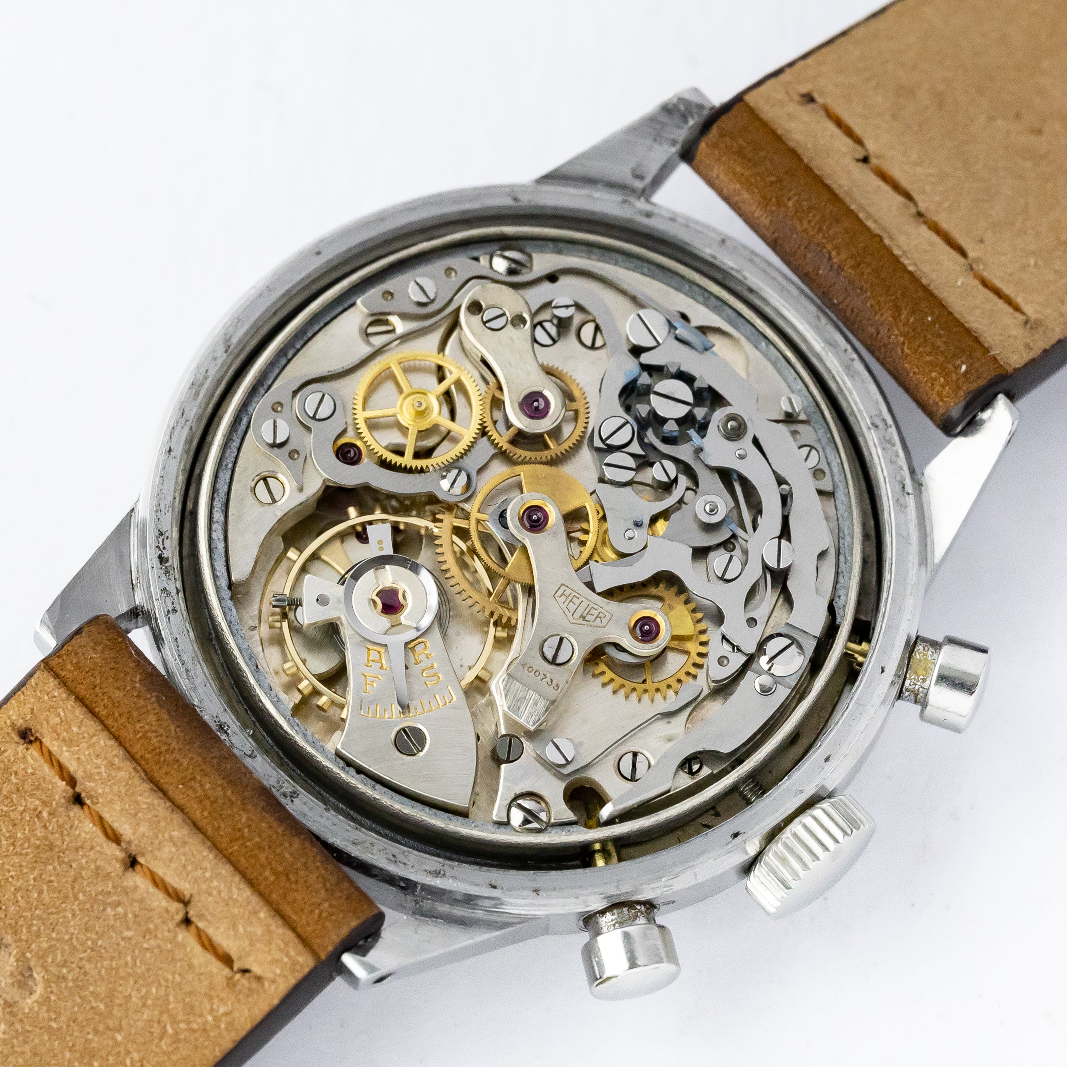 ホイヤー ビッグアイ 手巻き クロノグラフ 1940年代