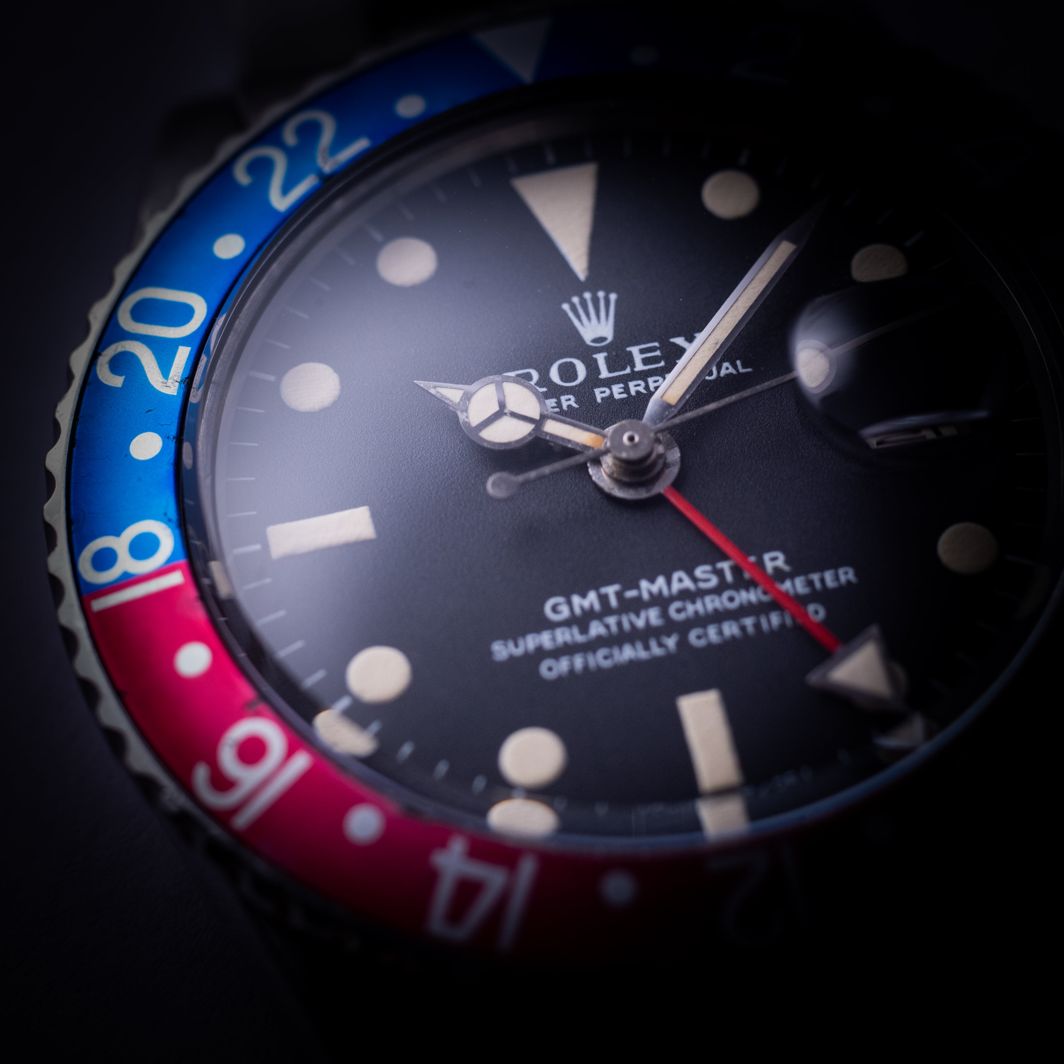 ロレックス GMTマスター Ref.1675 1970年製 ロングEダイヤル 22年10月日ロレ修理保証書