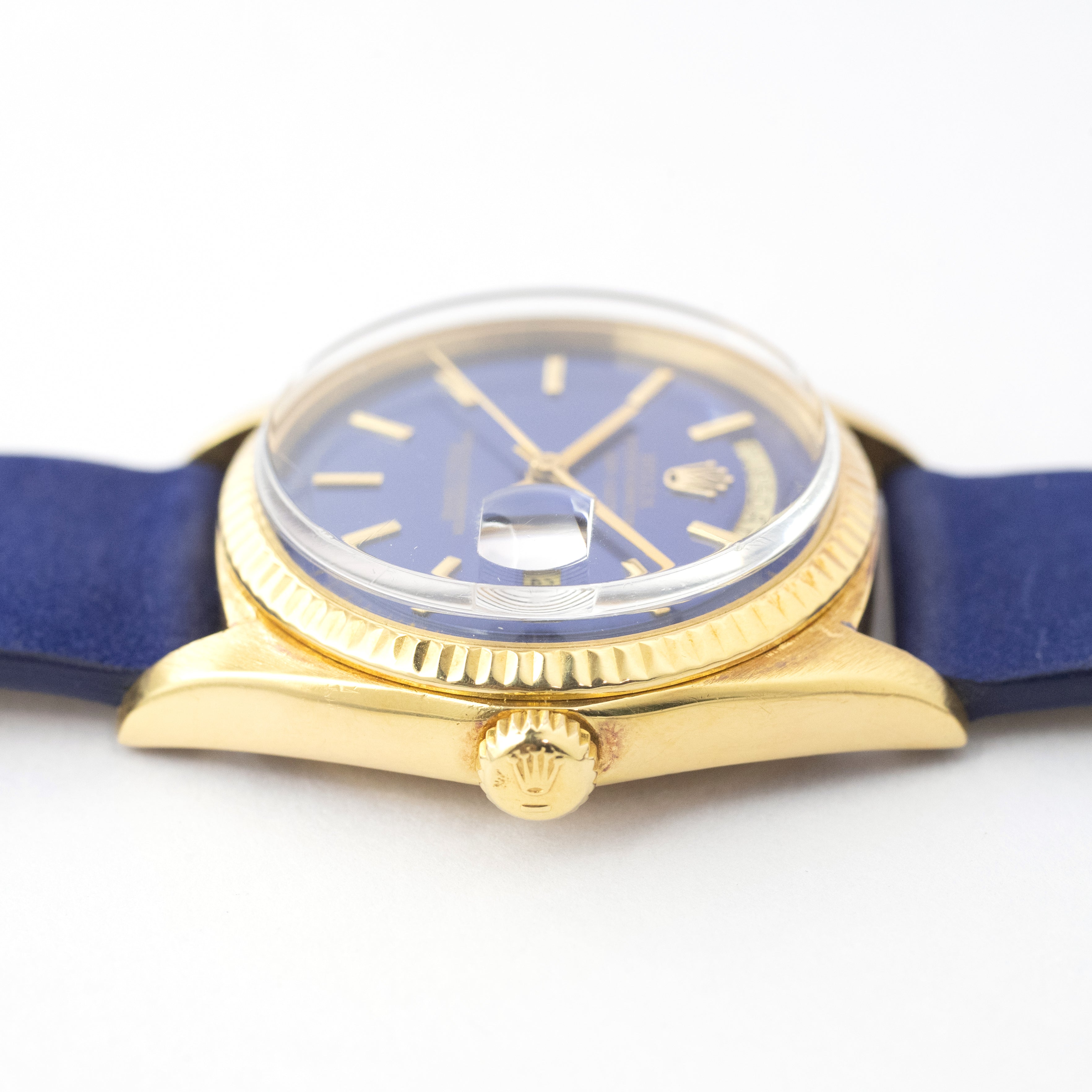 ロレックス デイデイト Ref.1803 18KYG 1970年代 箱、冊子付 ブルーダイヤル