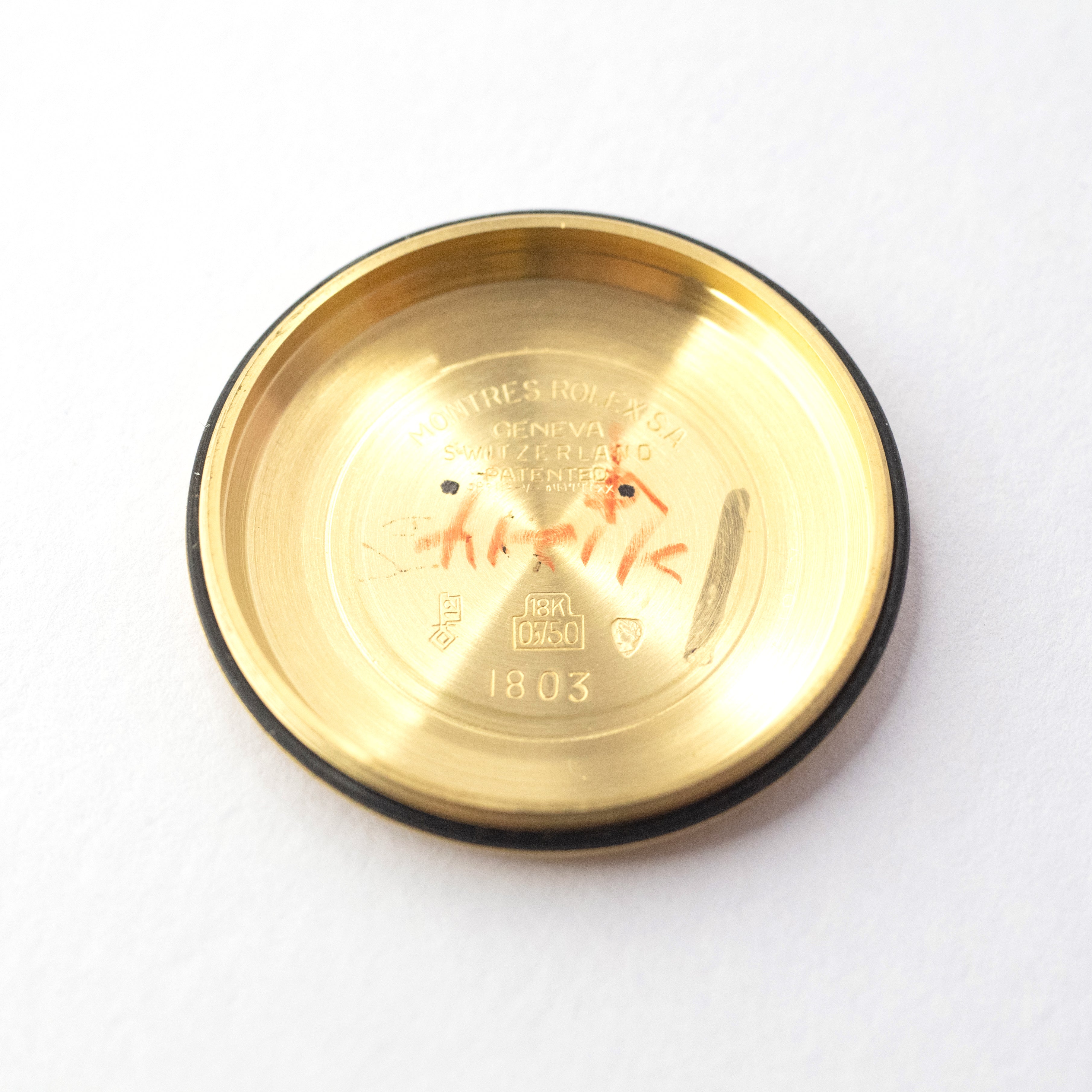 ロレックス デイデイト Ref.1803 18KYG 1970年代 箱、冊子付 ブルーダイヤル