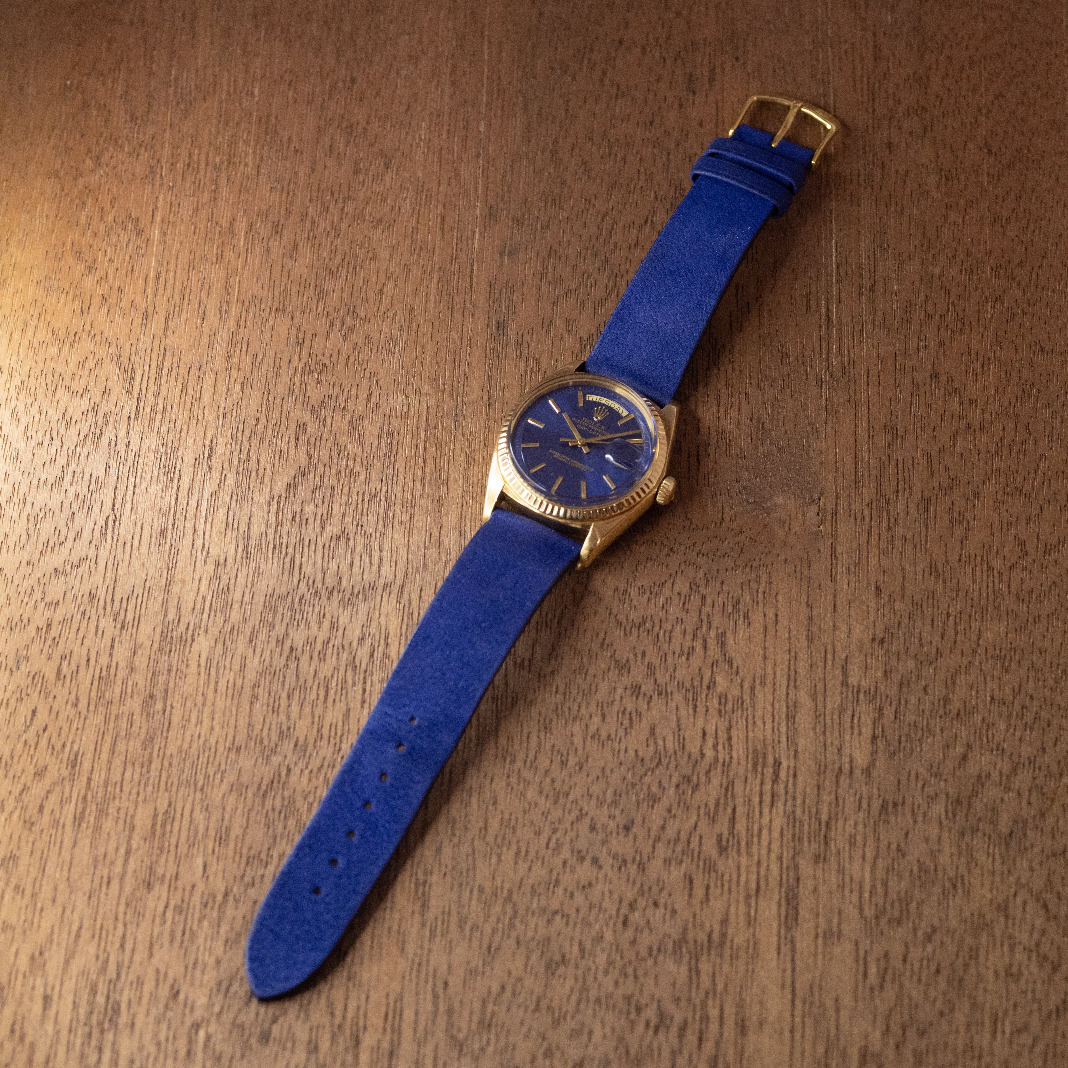 ロレックス デイデイト Ref.1803 18KYG 1970年代 箱、冊子付 ブルーダイヤル