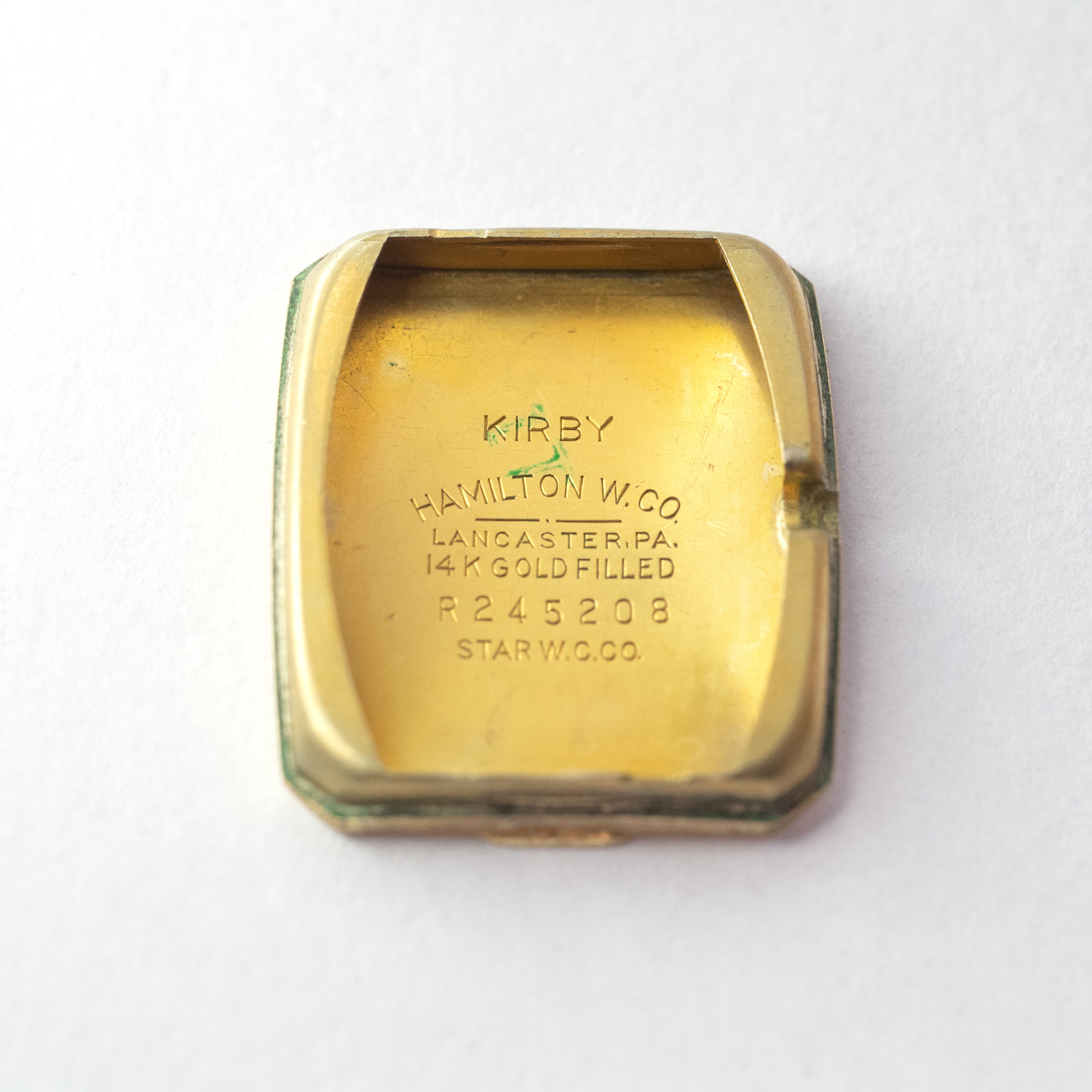 ハミルトン レクタンギュラー 角金 手巻き 1940年代