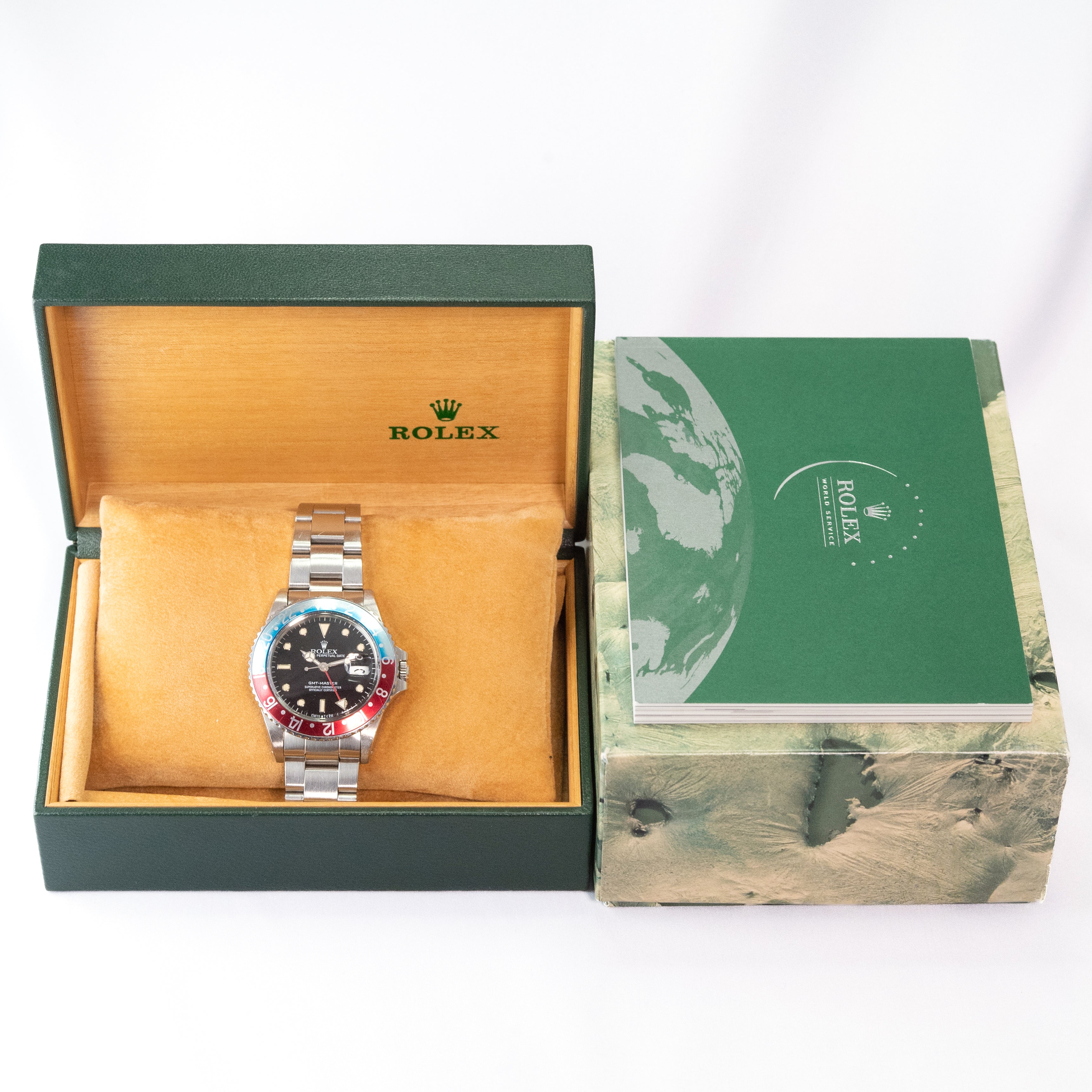ロレックス 1985年製 GMTマスター Ref.16750 ペプシベゼル 箱付き