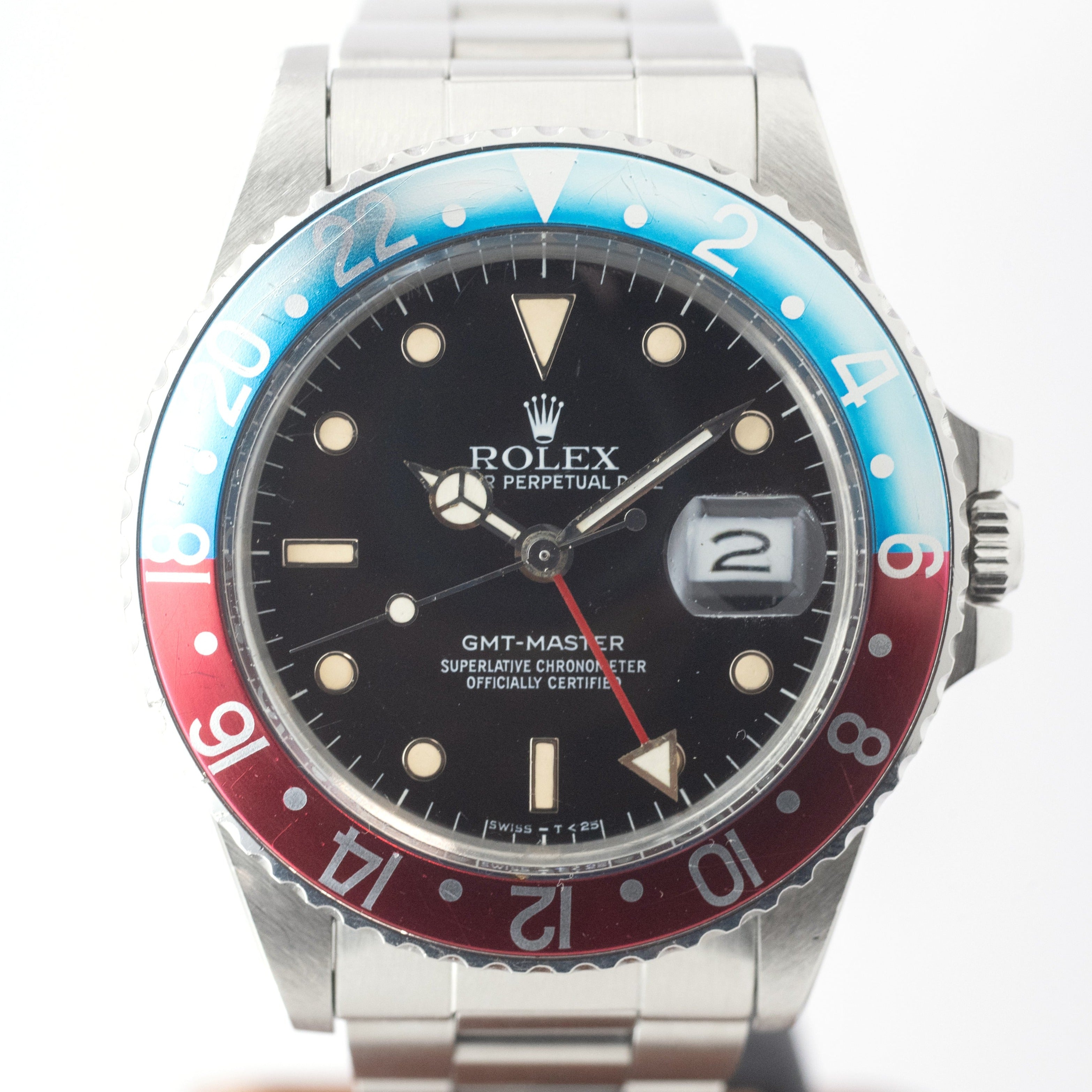 ロレックス 1985年製 GMTマスター Ref.16750 ペプシベゼル 箱付き