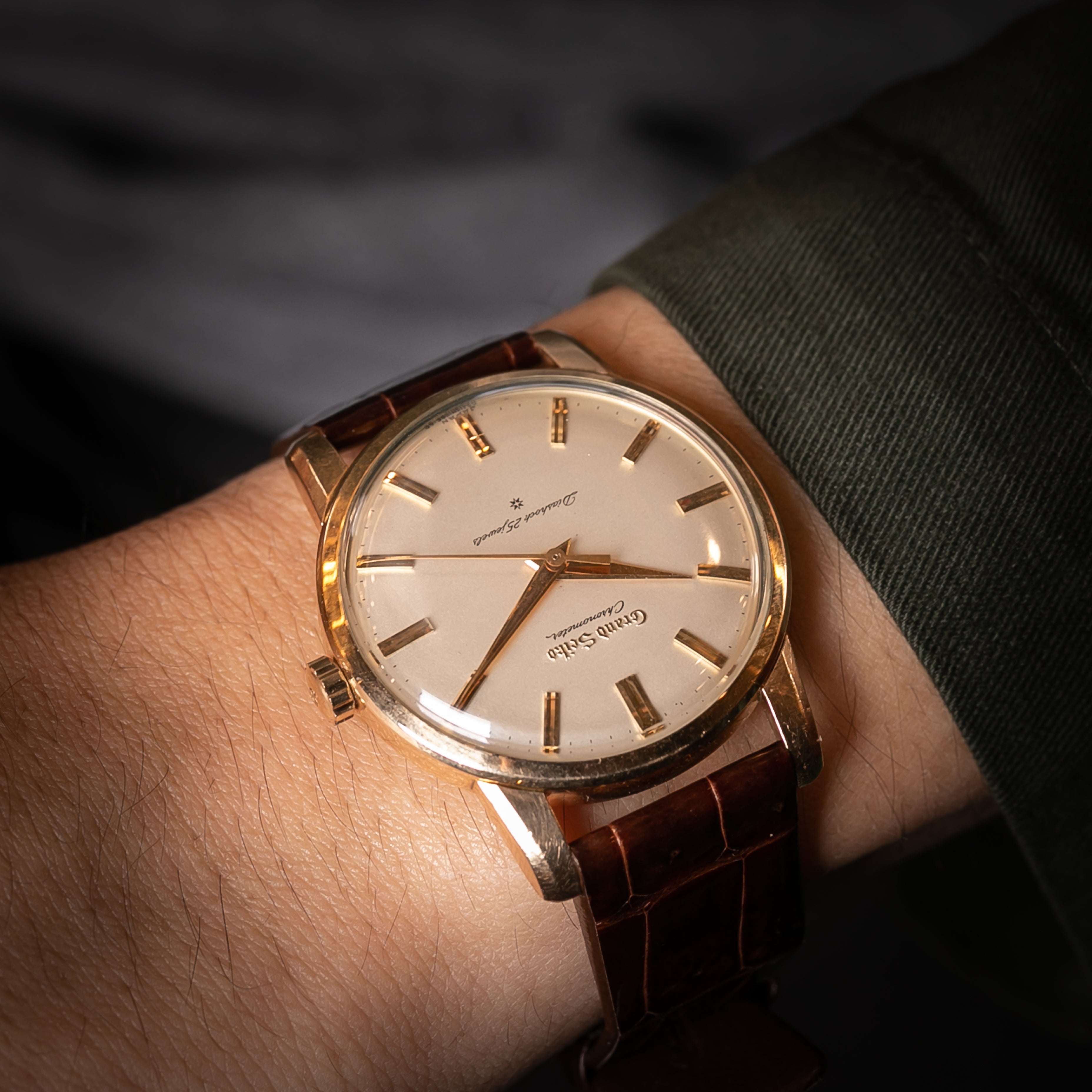 グランドセイコー ファースト 1963年製 14KGF 尾錠付き 後期型 アップライトロゴ