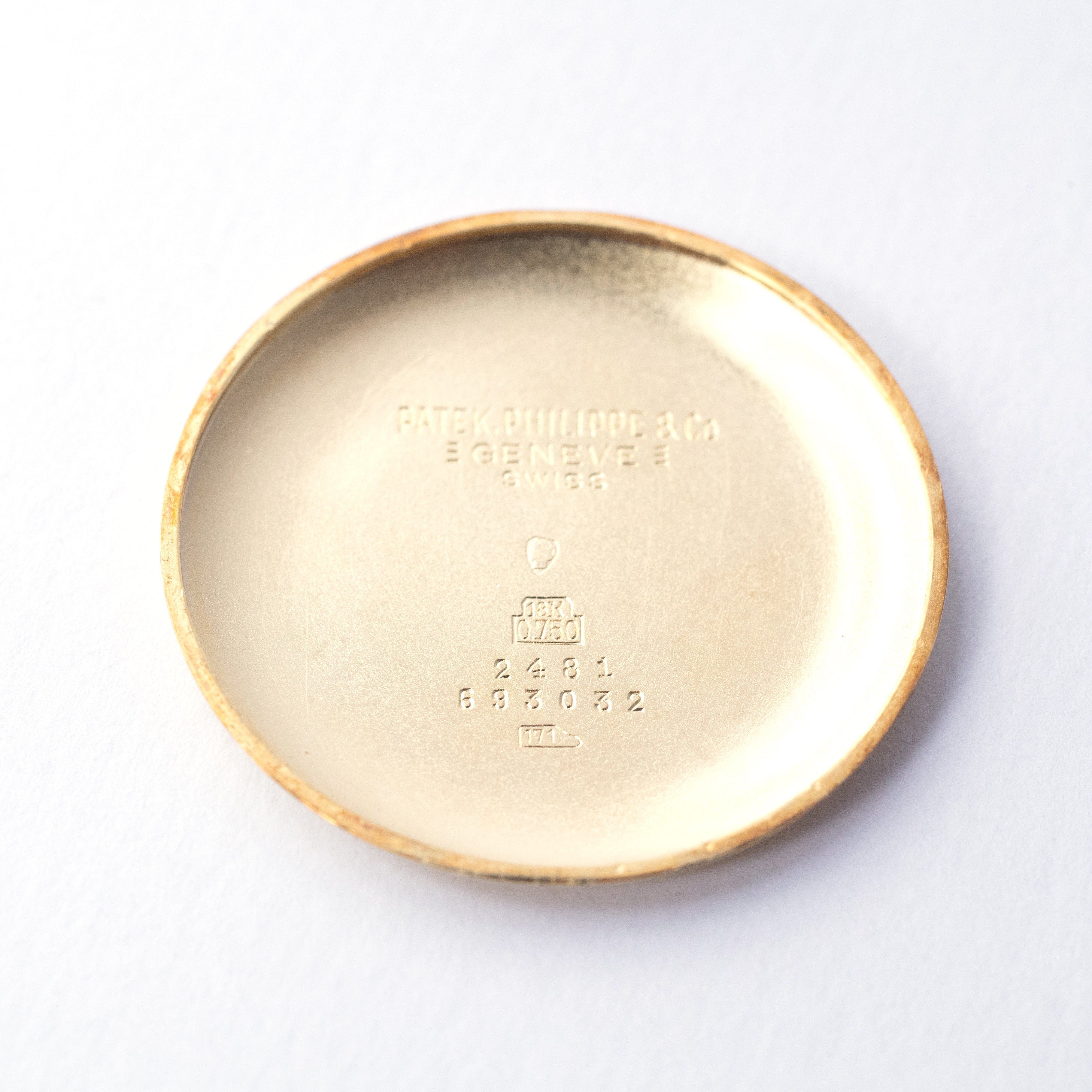 パテックフィリップ ビックカラトラバ 象嵌文字盤1956年製 Ref.2481 Cal.27SC アーカイブ付き