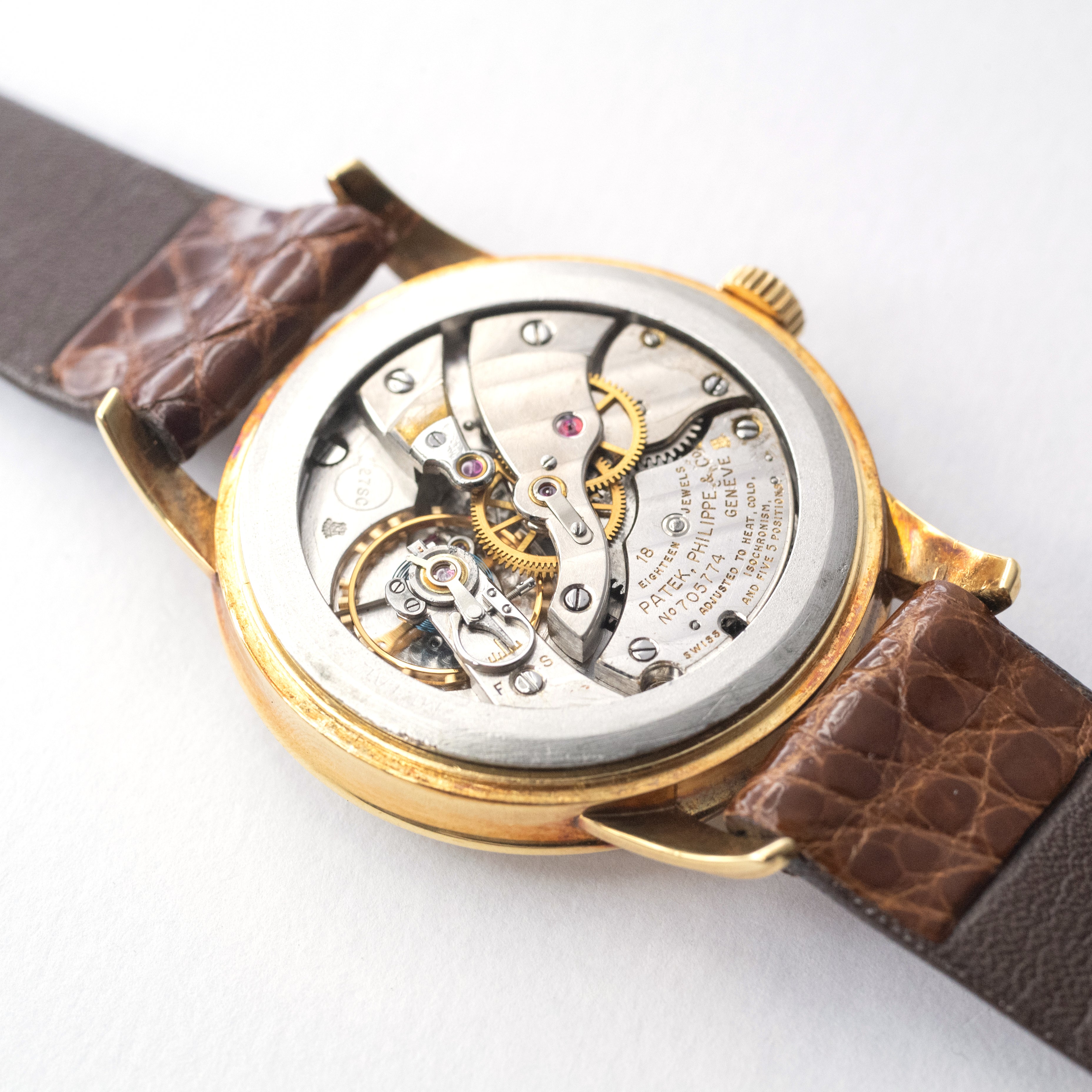 パテックフィリップ ビックカラトラバ 象嵌文字盤1956年製 Ref.2481 Cal.27SC アーカイブ付き