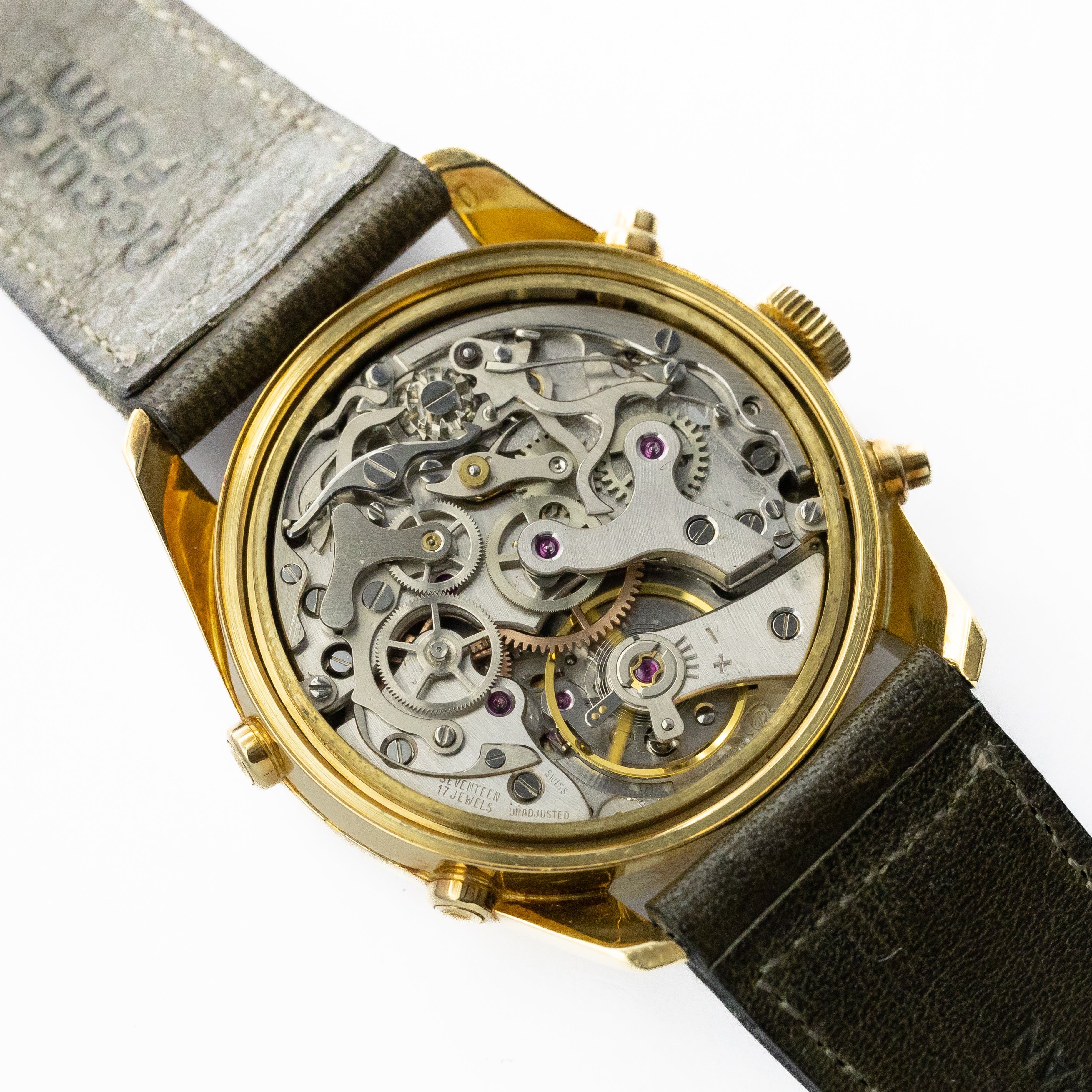 アルフレッドロシャー&フィルズ バルジュー886 トリプルカレンダームーンフェイズクロノグラフ 18金無垢ケース