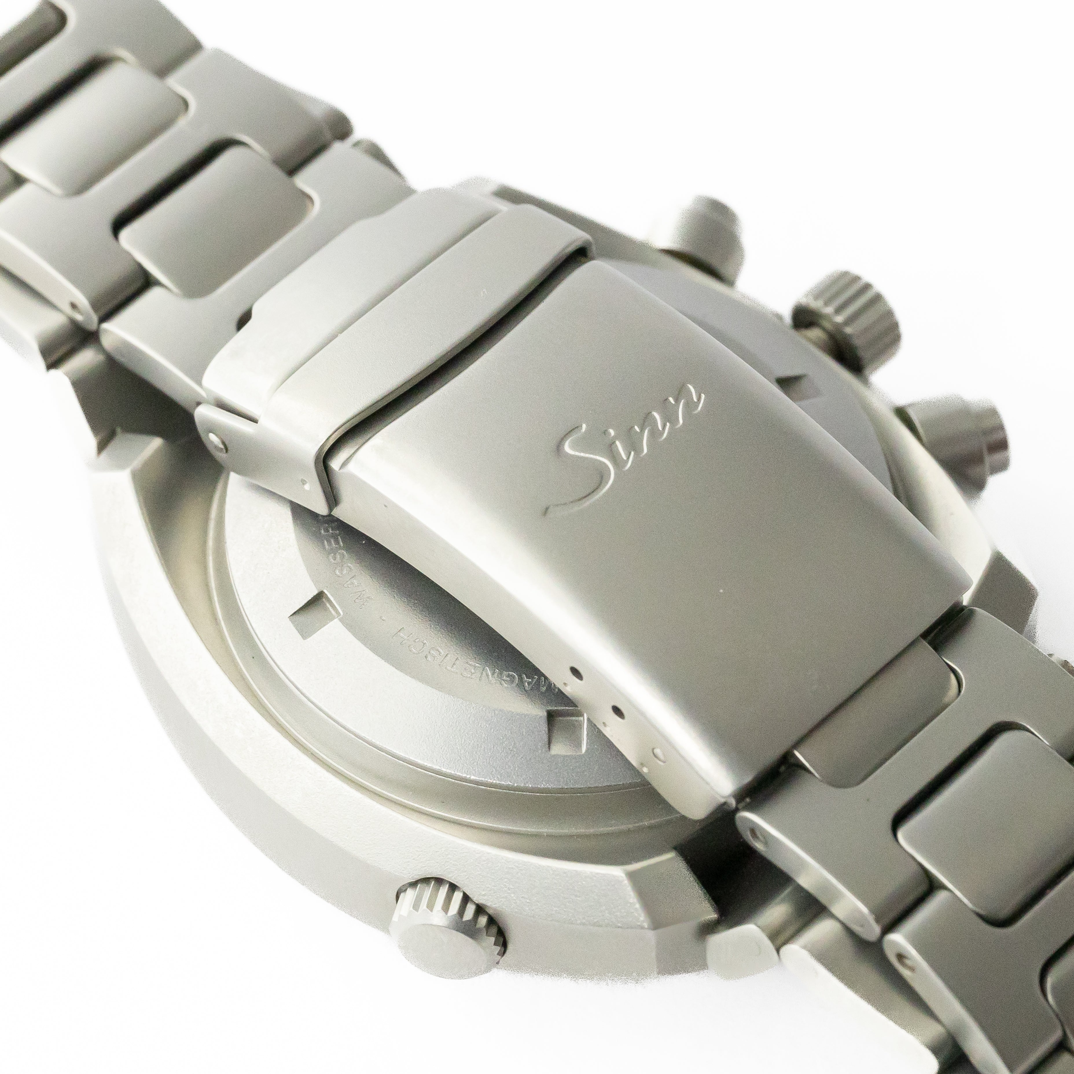 ジン 140/42D1 レマニア5100搭載自動巻きクロノグラフ 純正ブレス ドイツ語曜日 箱付き