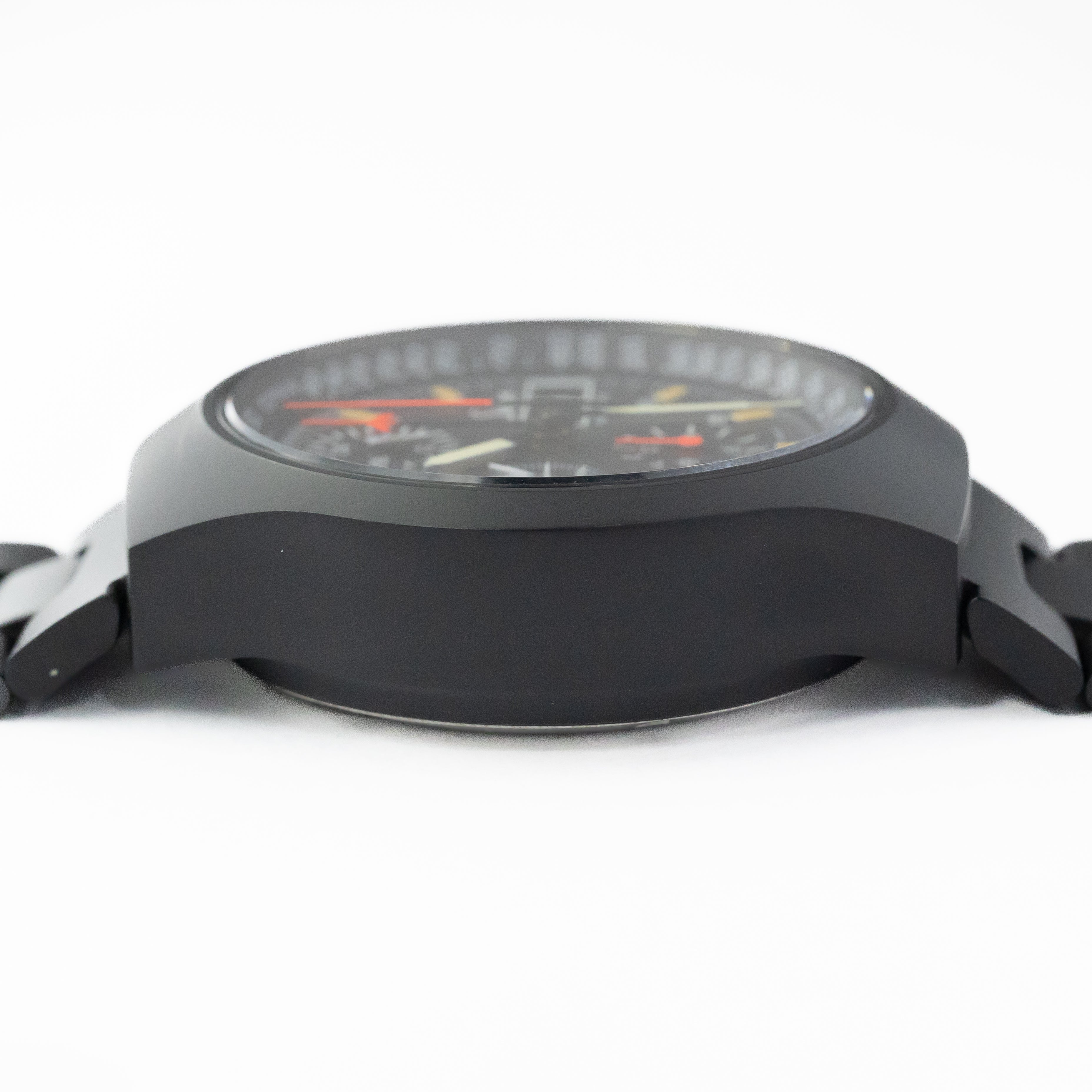 ジン 157S レマニア5100搭載 自動巻きクロノグラフ 1990年代製 純正ブレス ドイツ語曜日 ギャラ箱付き