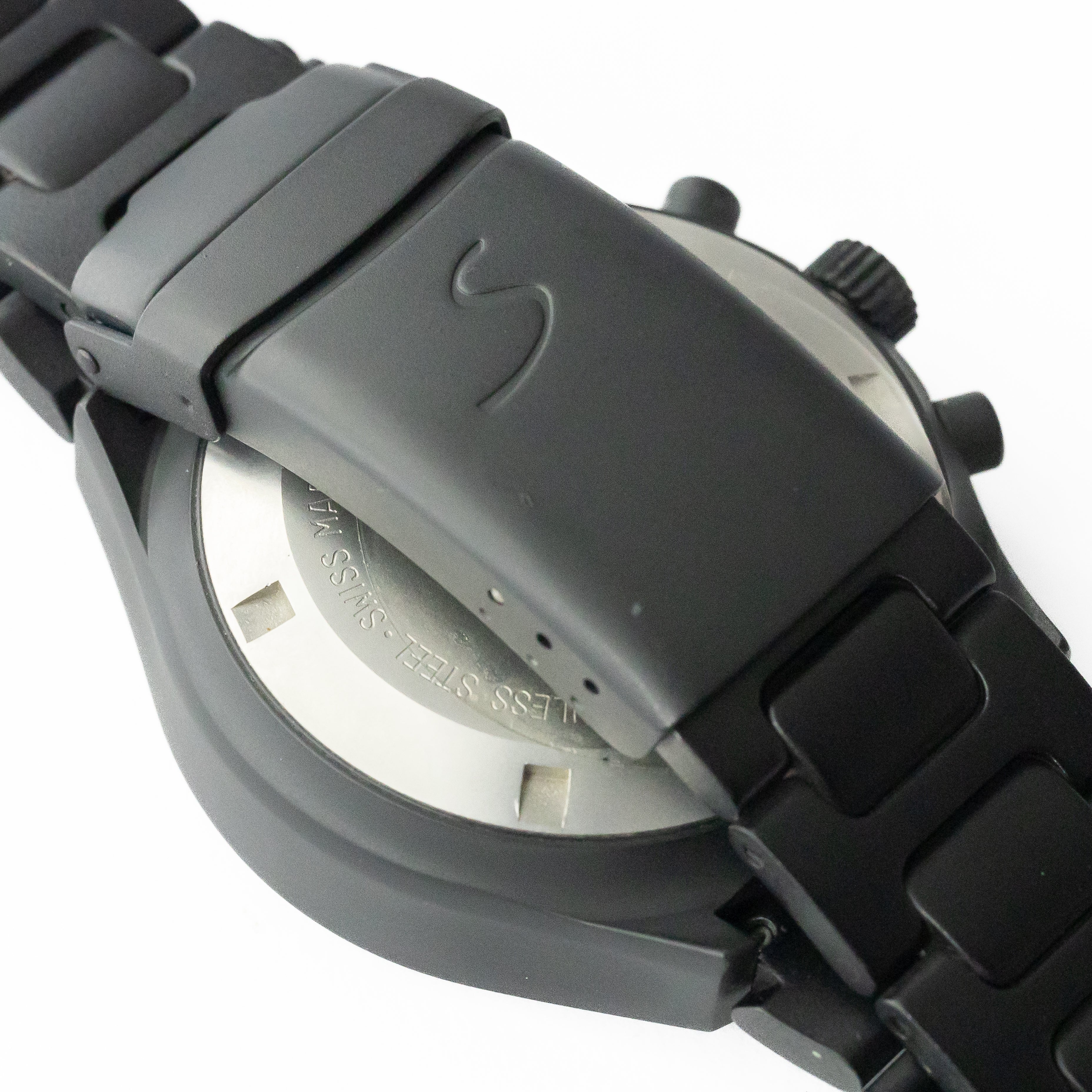 ジン 157S レマニア5100搭載 自動巻きクロノグラフ 1990年代製 純正ブレス ドイツ語曜日 ギャラ箱付き