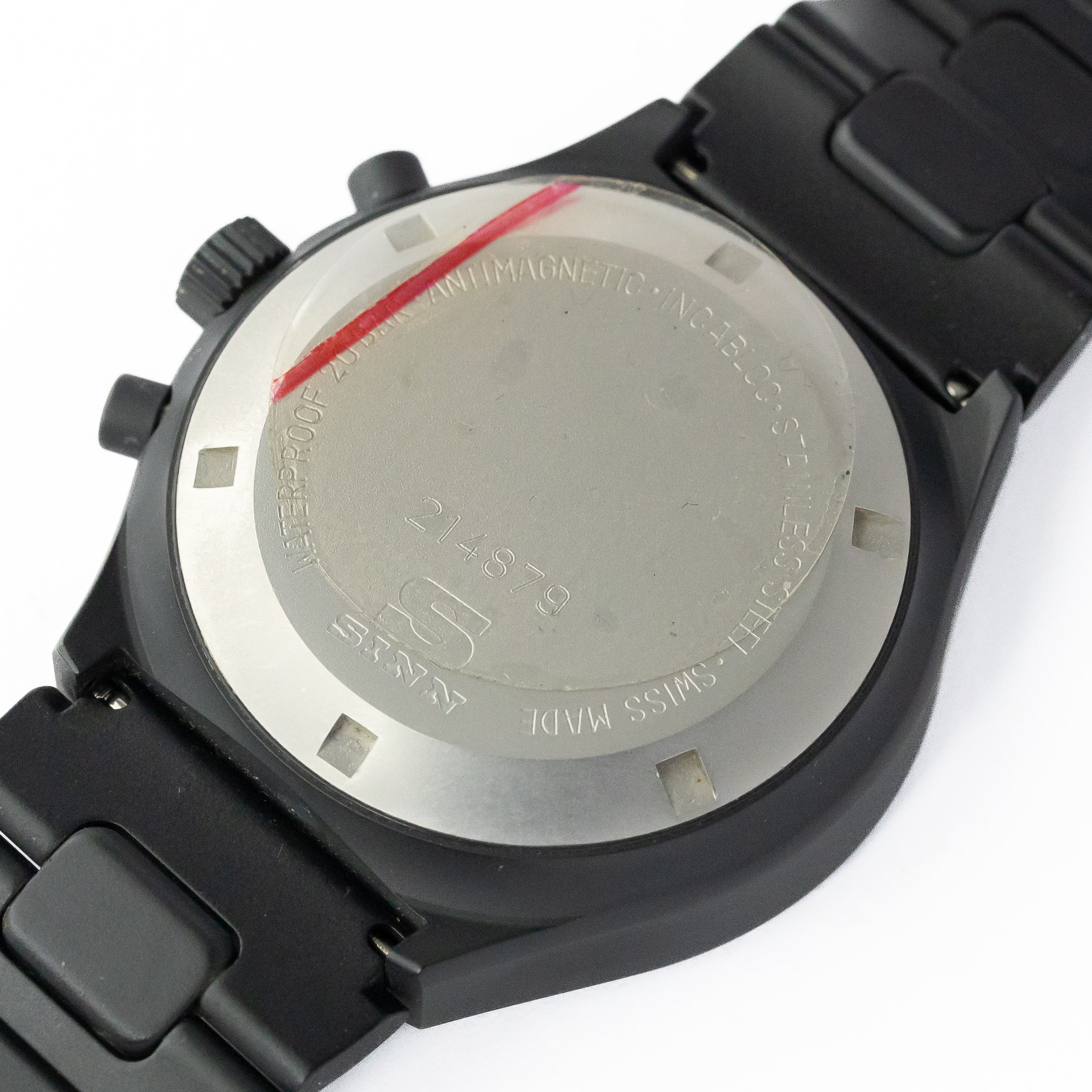 ジン 157S レマニア5100搭載 自動巻きクロノグラフ 1990年代製 純正ブレス ドイツ語曜日 ギャラ箱付き