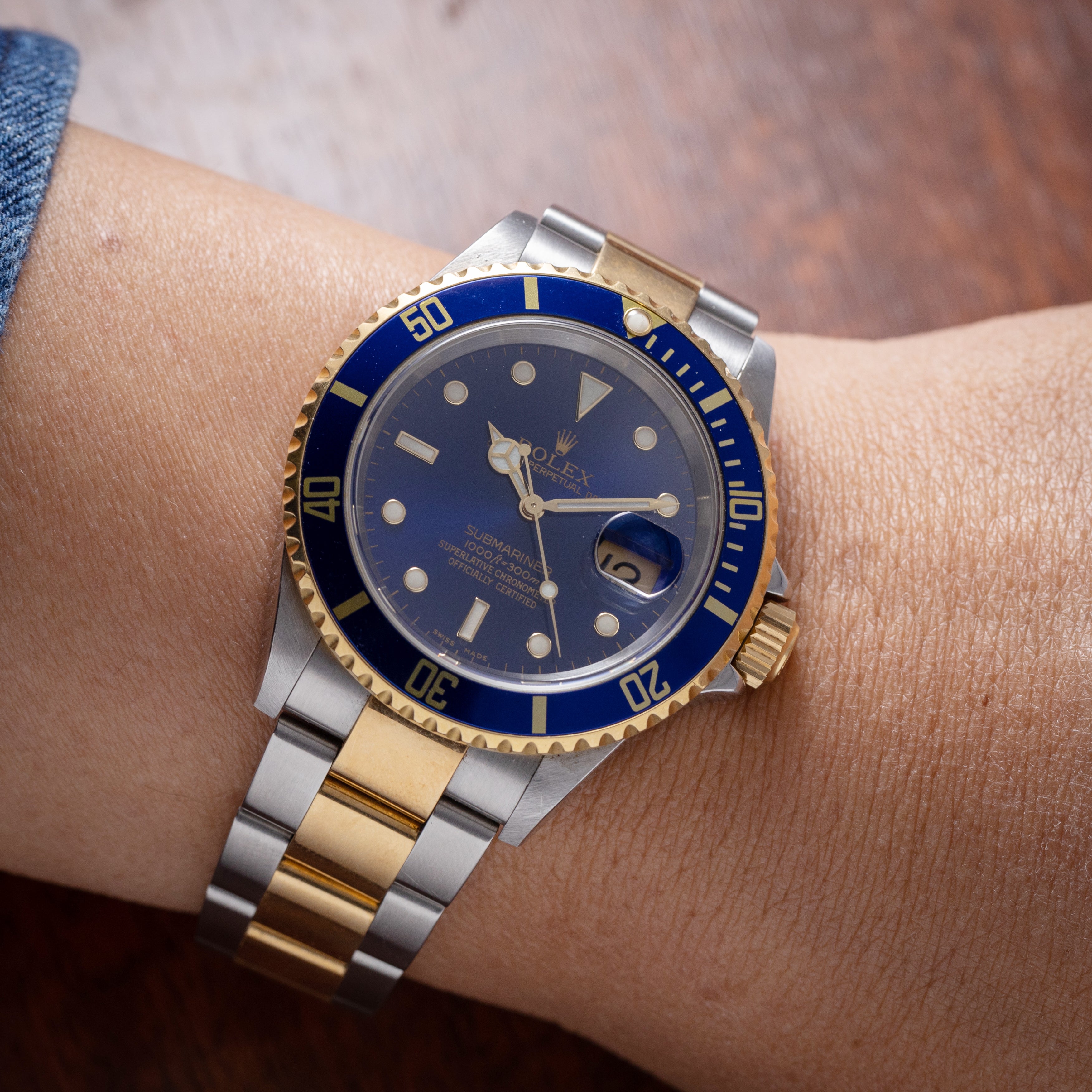 ロレックス サブマリーナ 2003年製 Ref.16613 T 青サブ コンビ