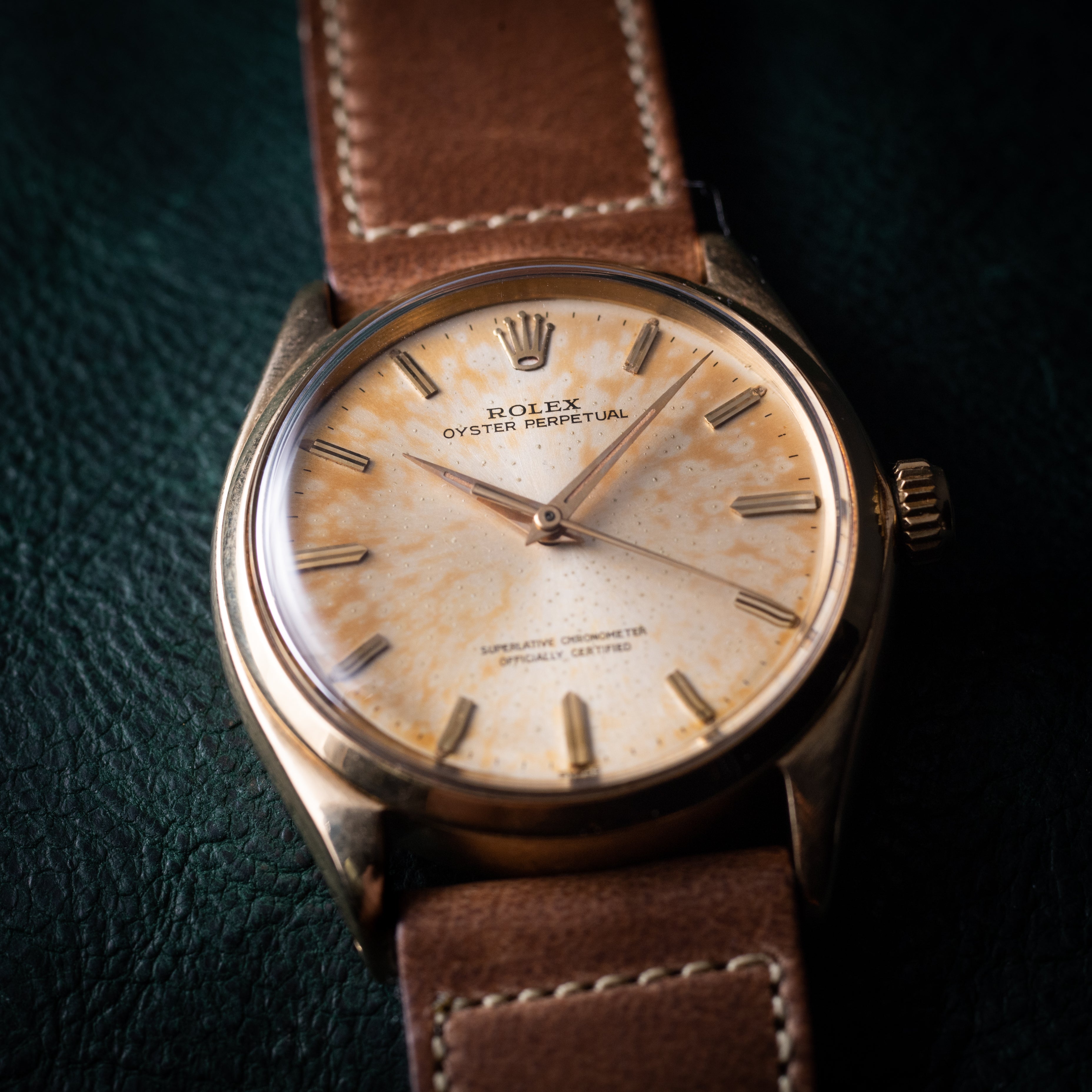 ロレックス オイスターパーペチュアル 1960年代製 14KYG Ref.1002