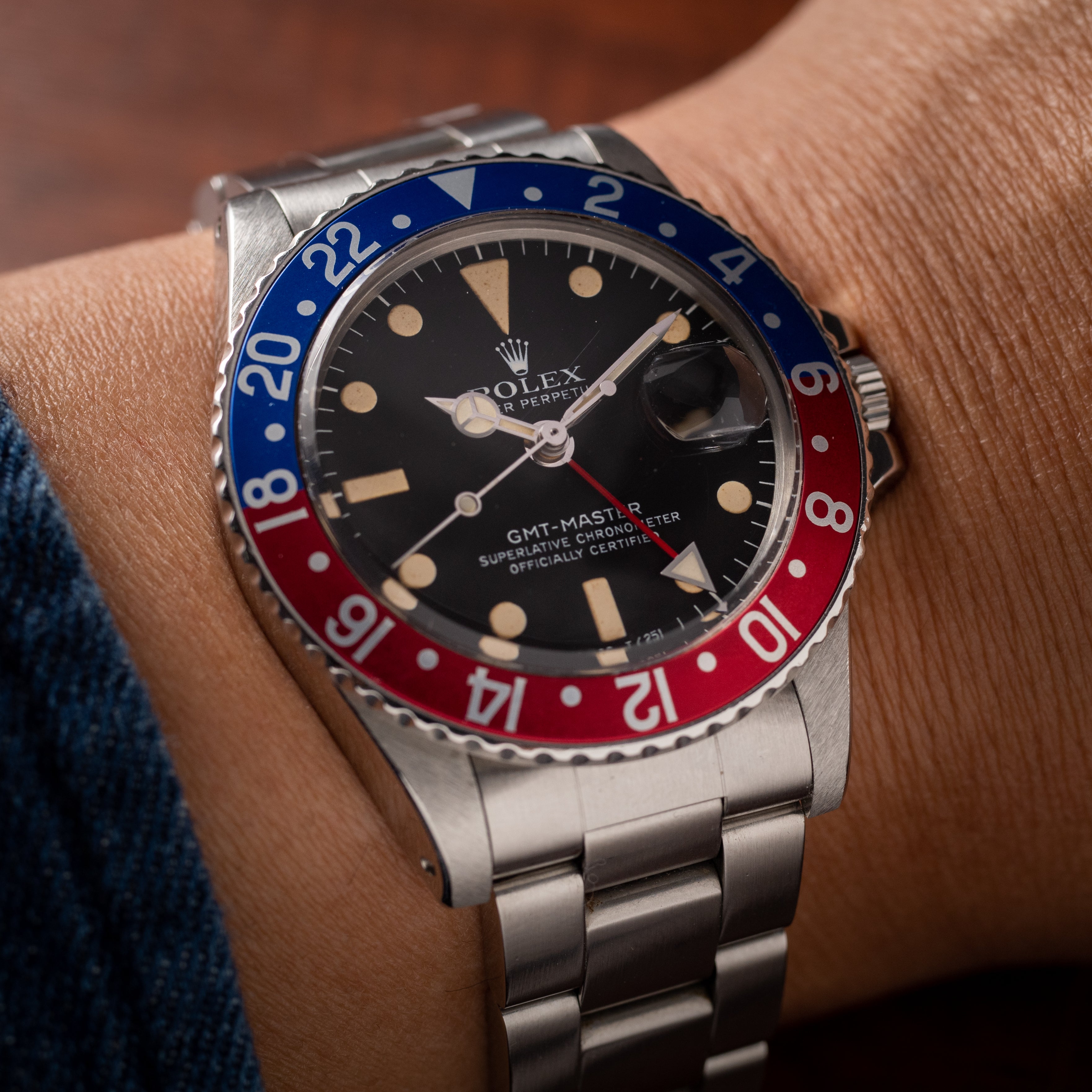 ロレックス 1978年製 GMTマスター Ref.1675 箱・見積書付き