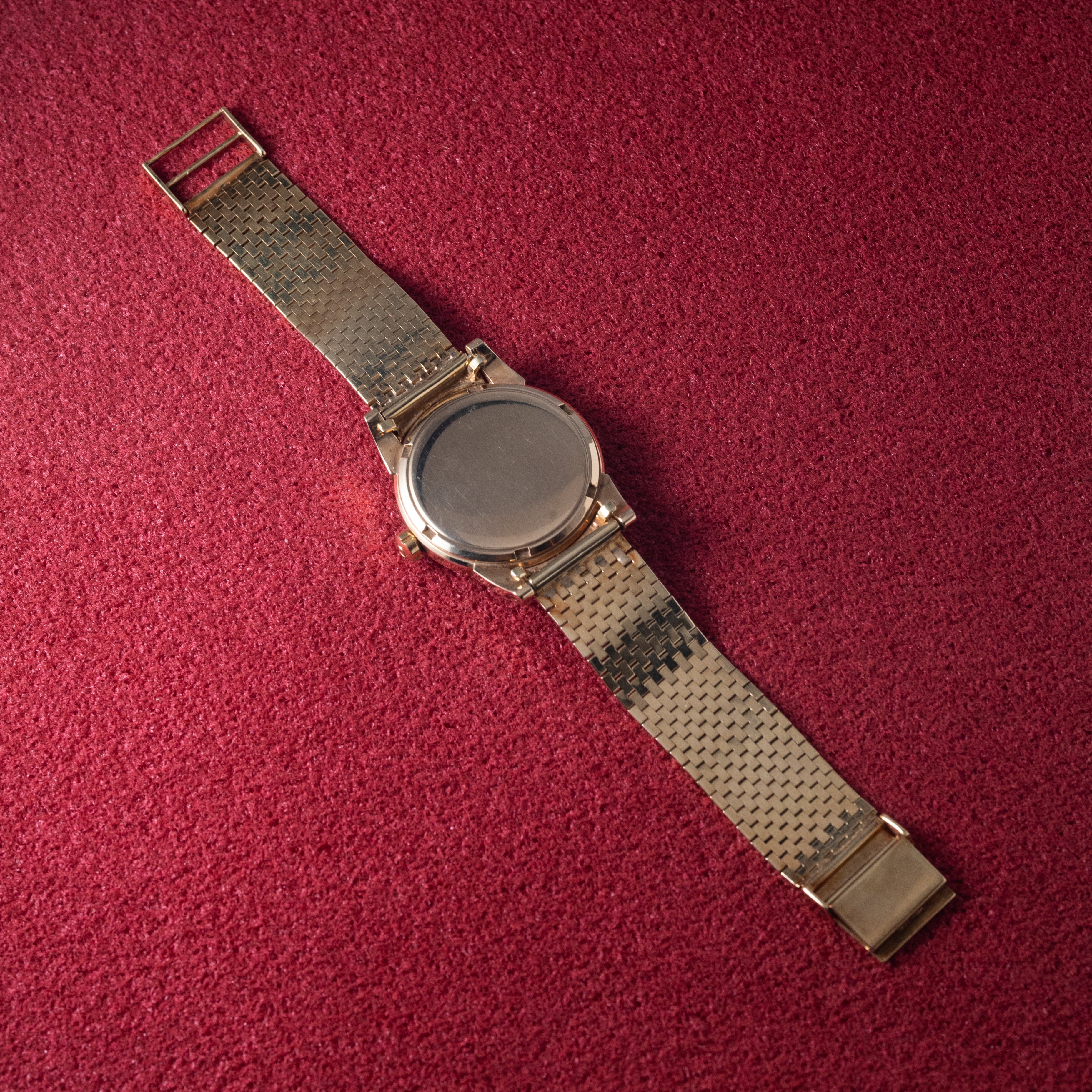 オメガ シーマスター14金無垢ケース Ref.2576 ブラックギョウシェダイヤル 14金無垢ブレス
