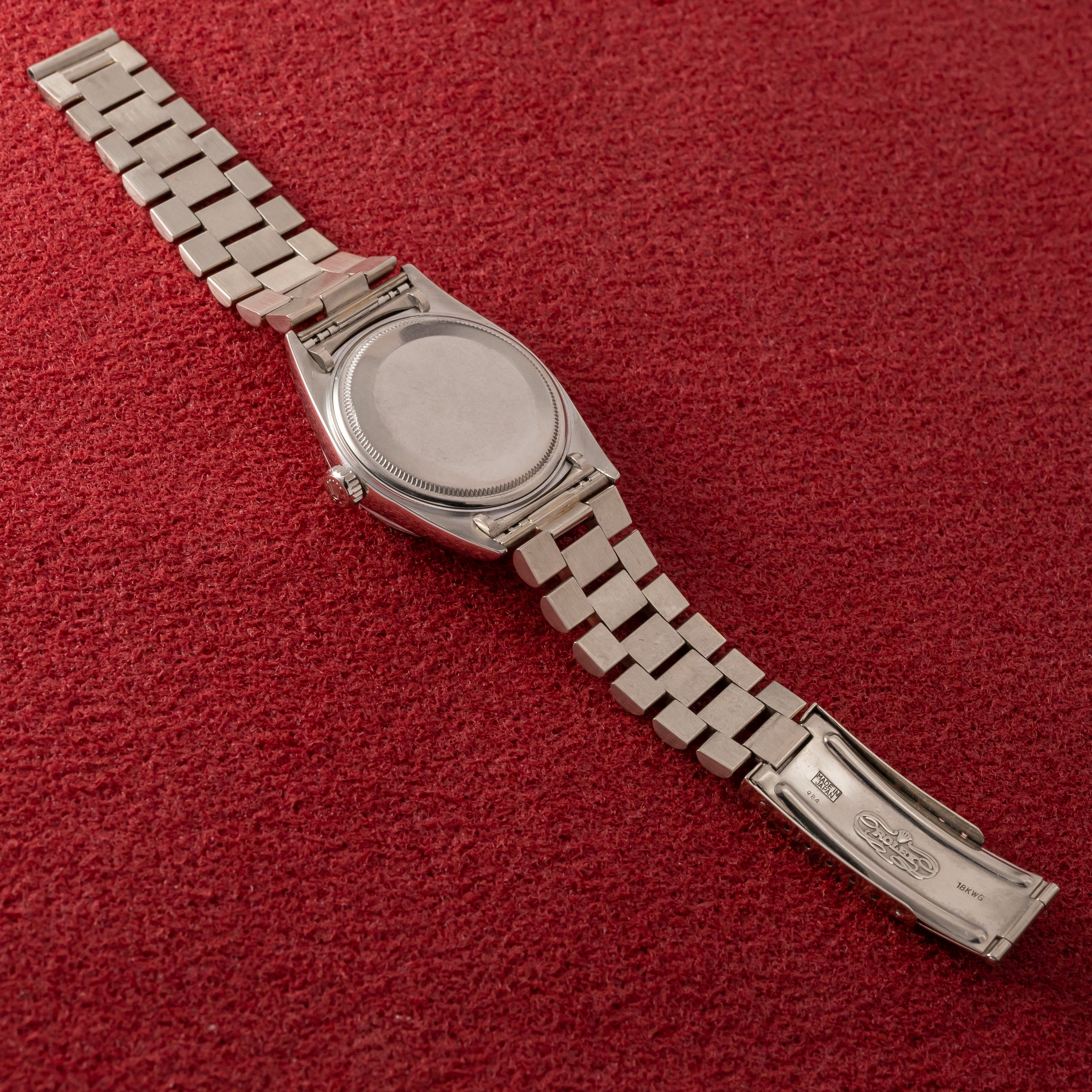 ロレックス デイデイト 18KWG 1960年代製 Ref.1803 箱、サービスギャラ 純正ブレス