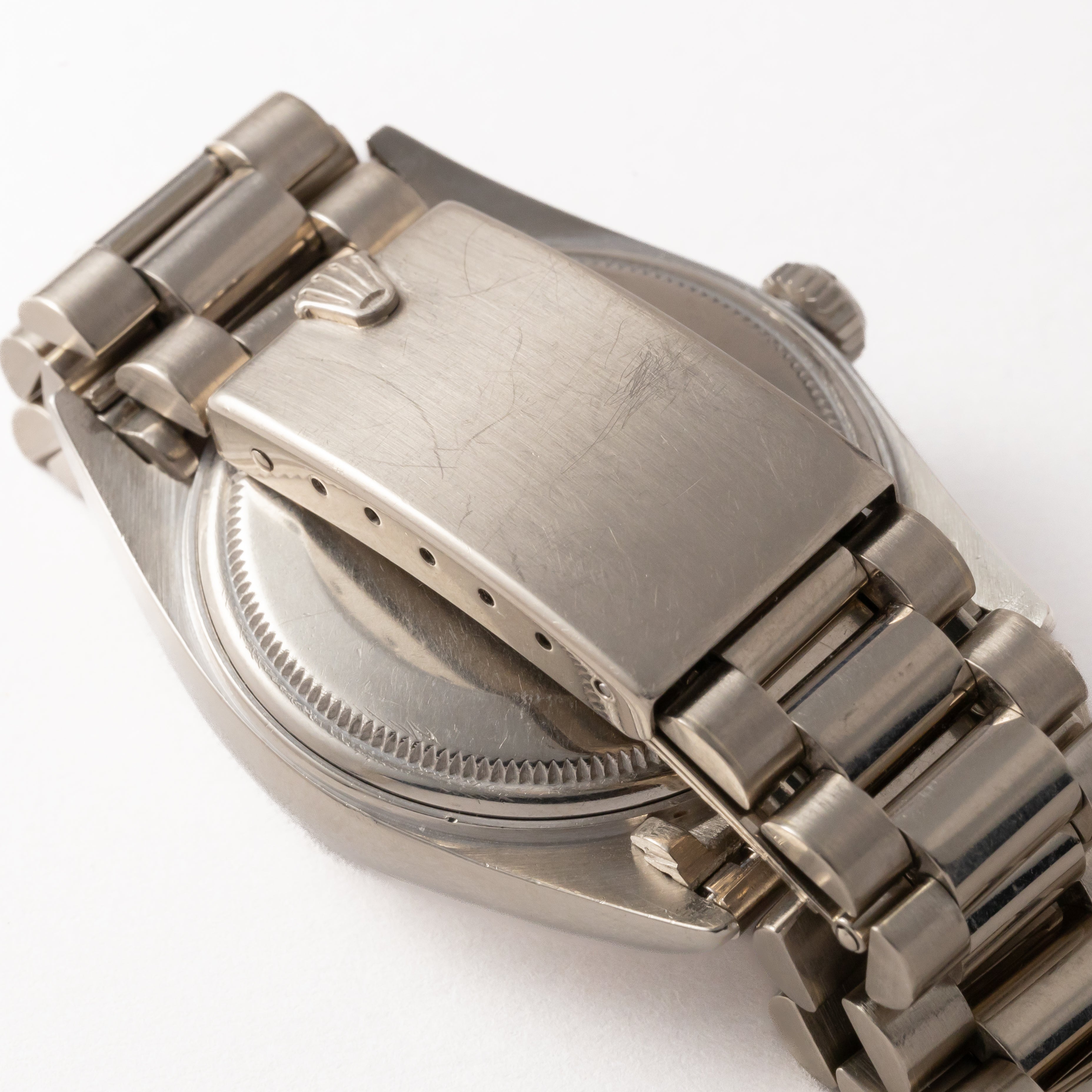 ロレックス デイデイト 18KWG 1960年代製 Ref.1803 箱、サービスギャラ 純正ブレス