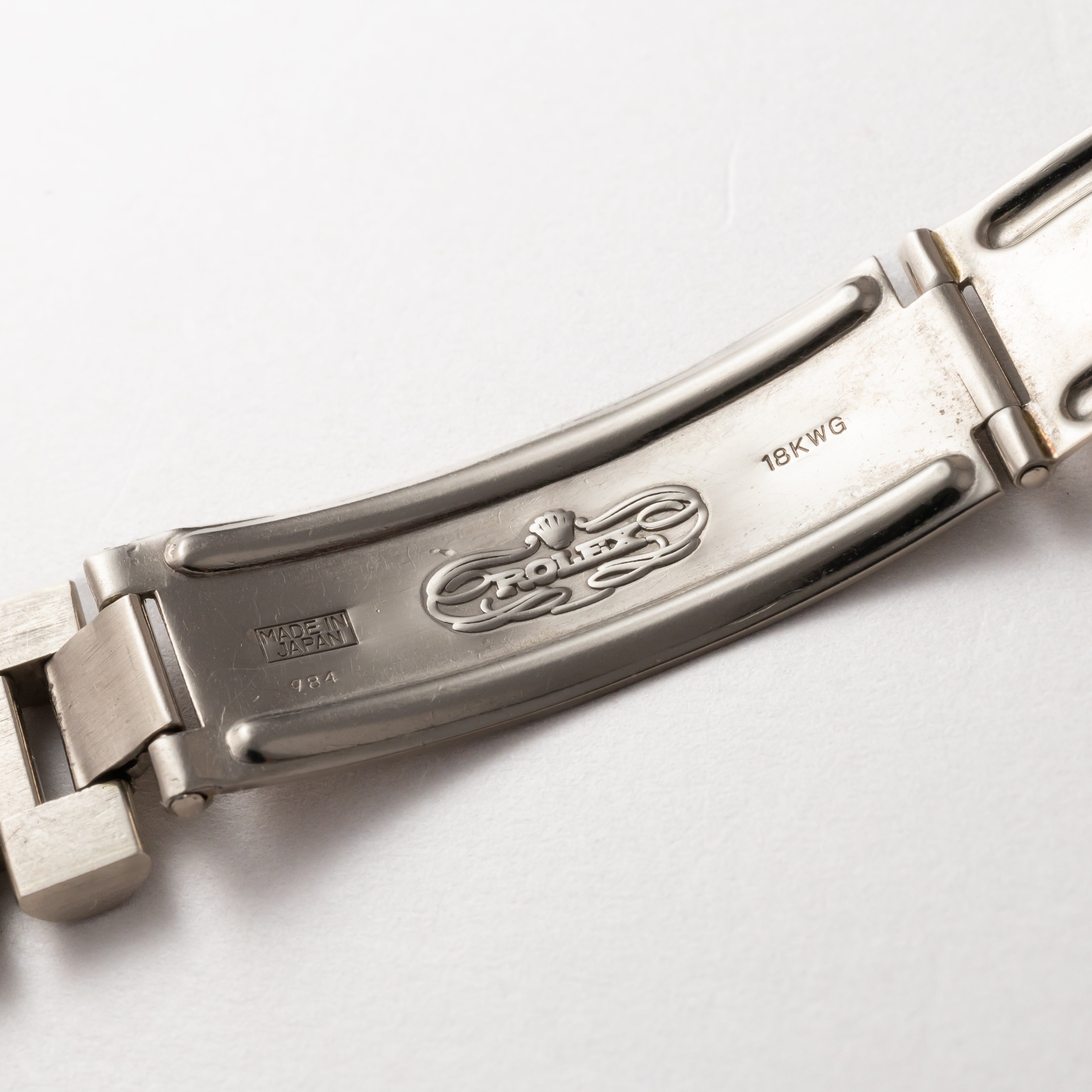 ロレックス デイデイト 18KWG 1960年代製 Ref.1803 箱、サービスギャラ 純正ブレス