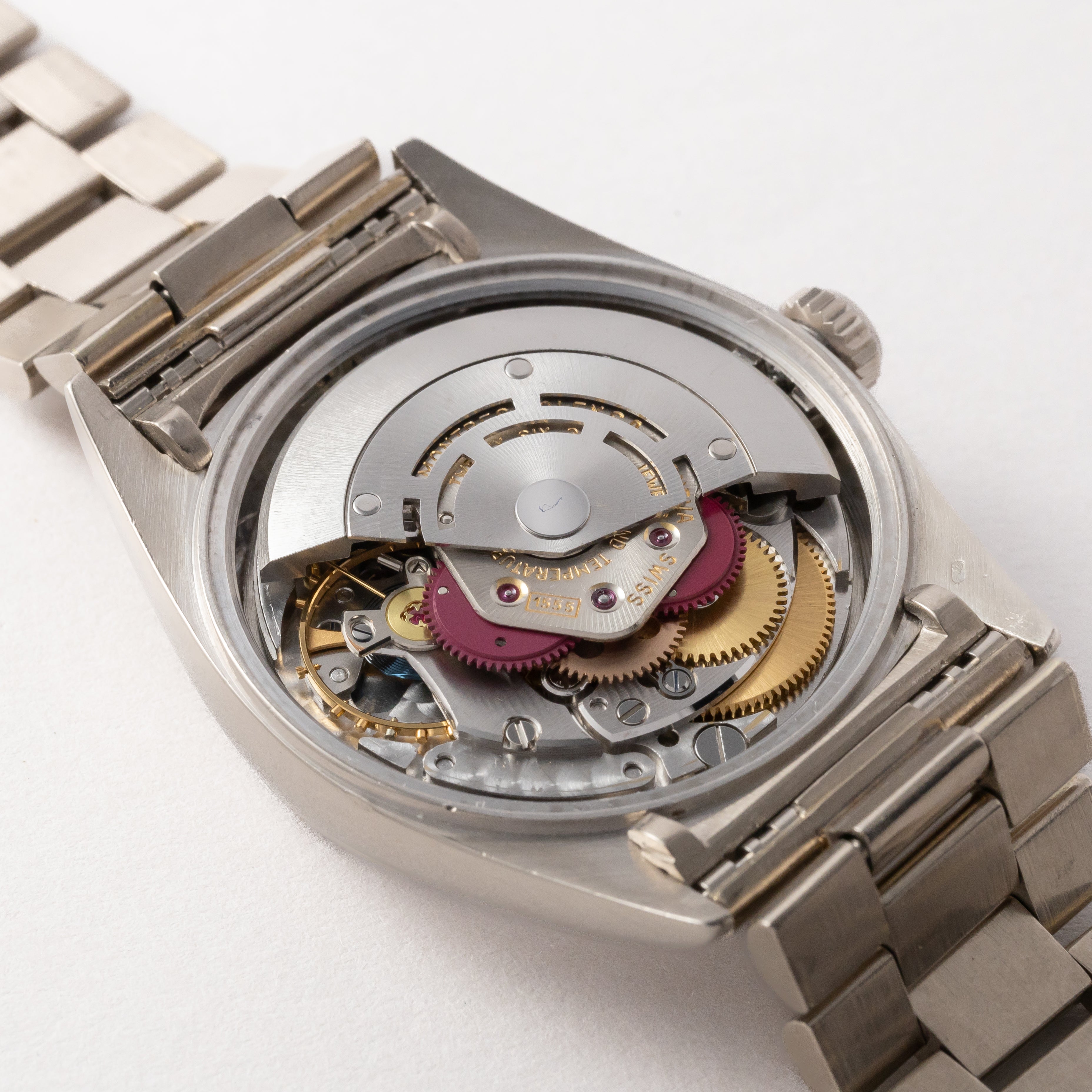 ロレックス デイデイト 18KWG 1960年代製 Ref.1803 箱、サービスギャラ 純正ブレス