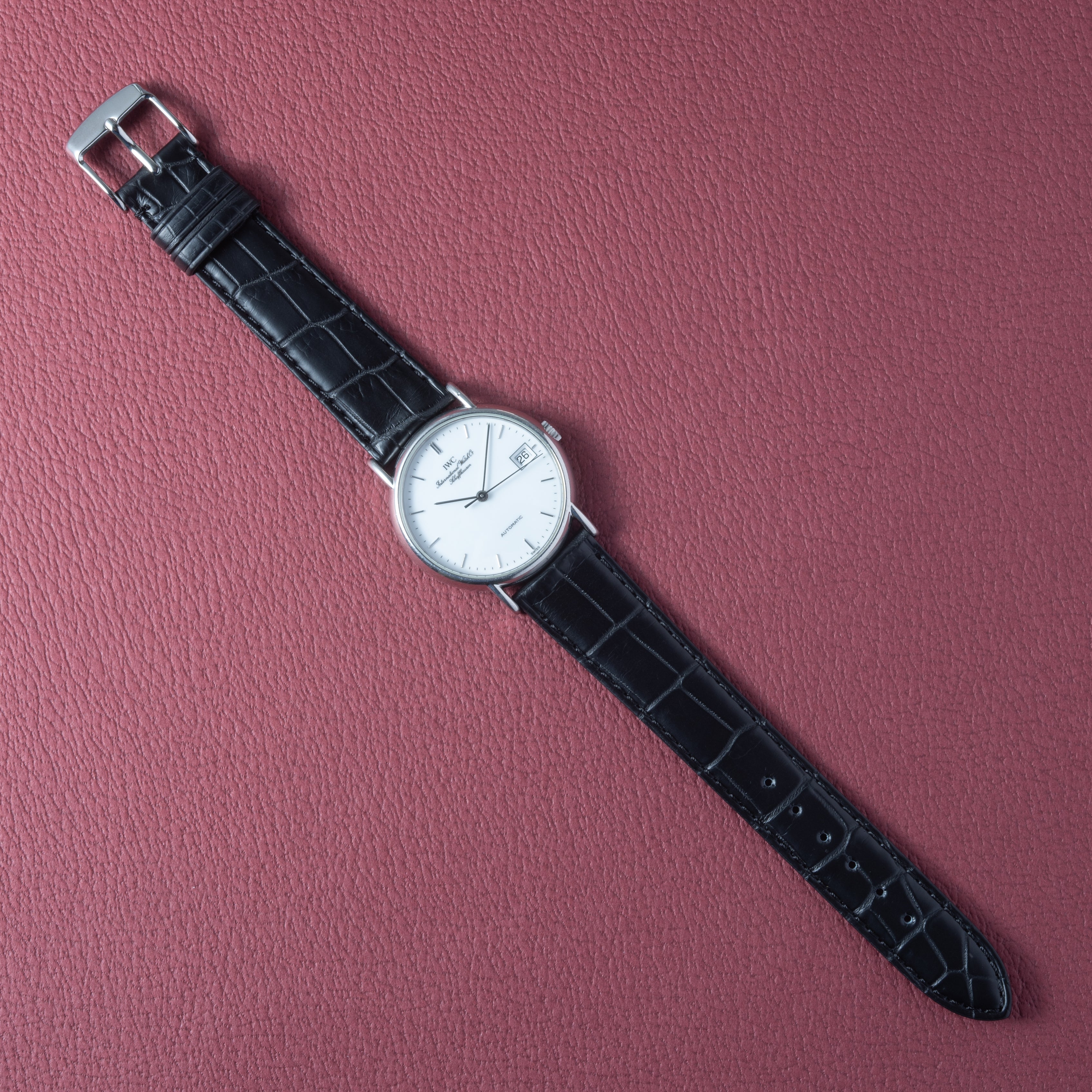 OH済 IWC インター ポートフィノ お魚リューズ 純正ブレス AT ドレス IWC ポートフィノ 1998年製 オートマチック お魚リューズ