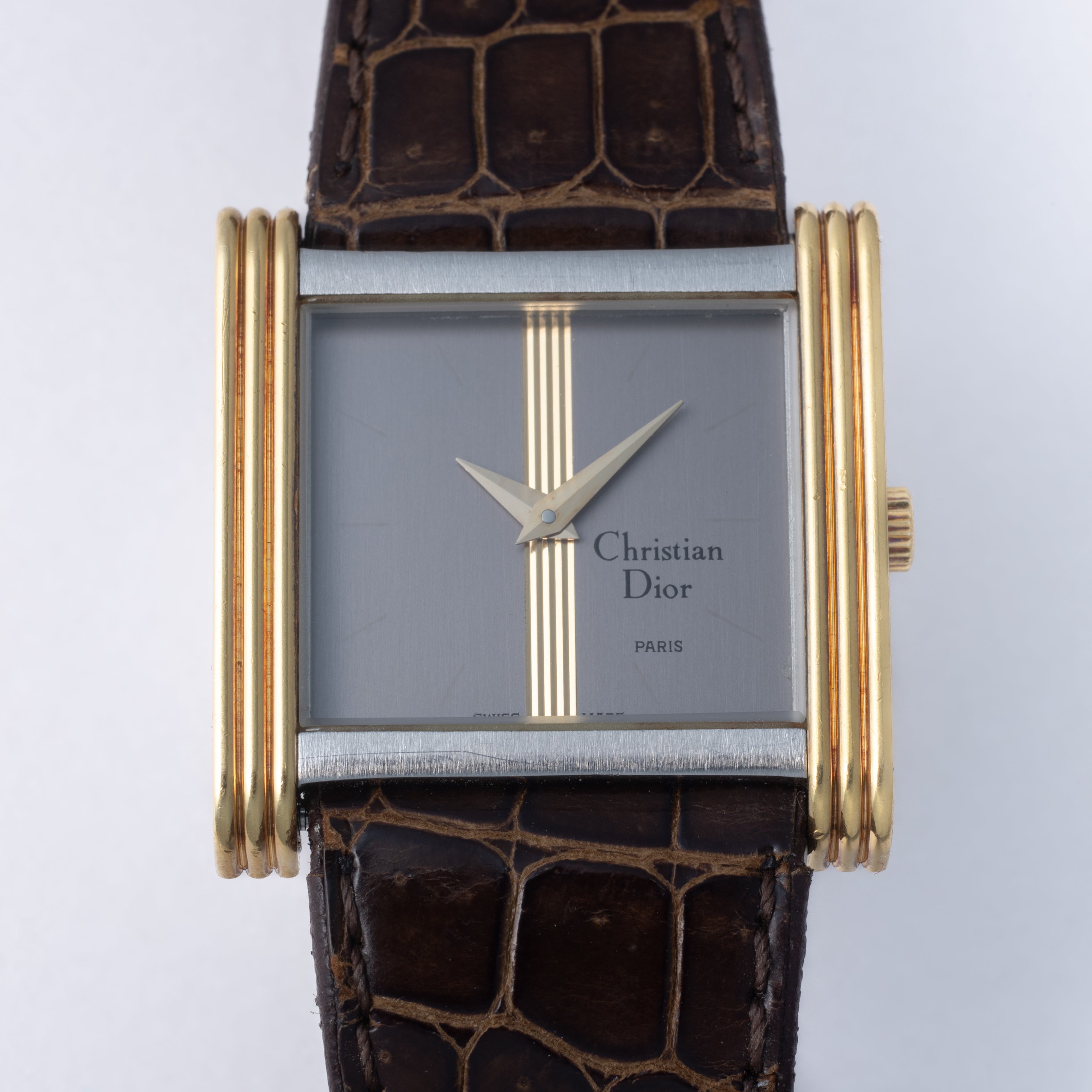 クリスチャンディオール タンク 1980年代製 Ref.8705 コンビ 純正尾錠付き