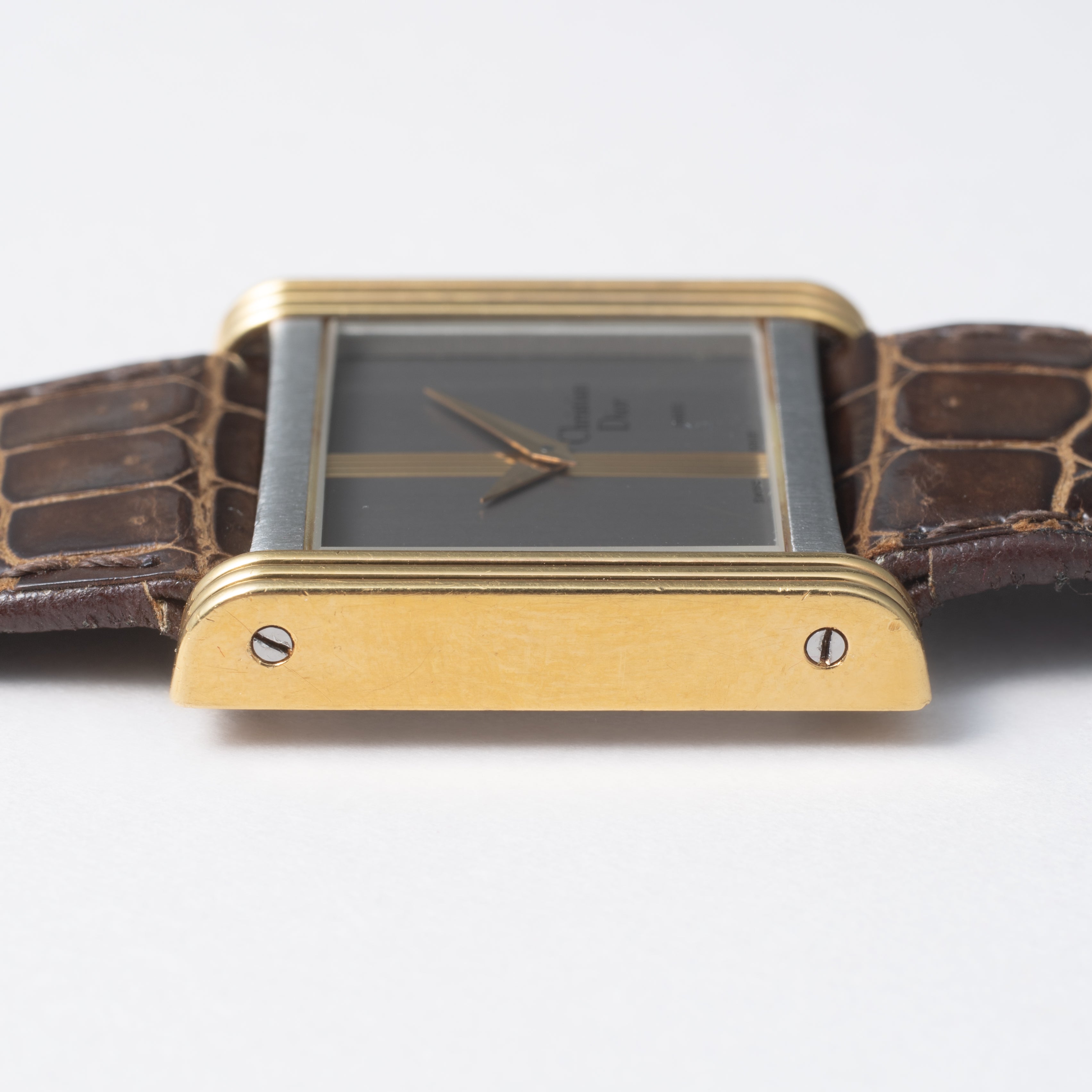 クリスチャンディオール タンク 1980年代製 Ref.8705 コンビ 純正尾錠付き