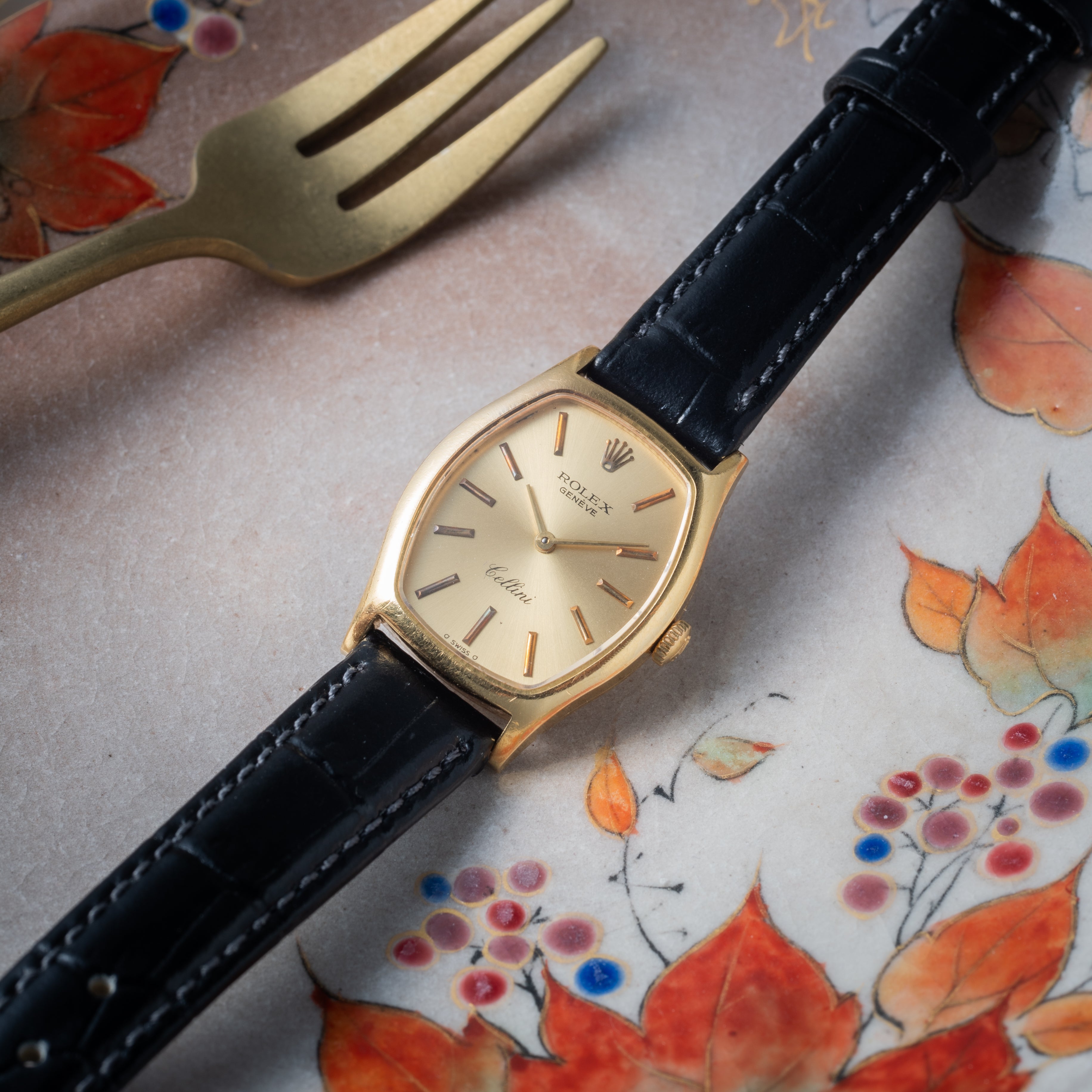 早い者勝ち！希少品！ ROLEX Cellini チェリーニ箱 ロレックス チェリーニ 1981年製 18金無垢 Ref.4146 純正尾錠