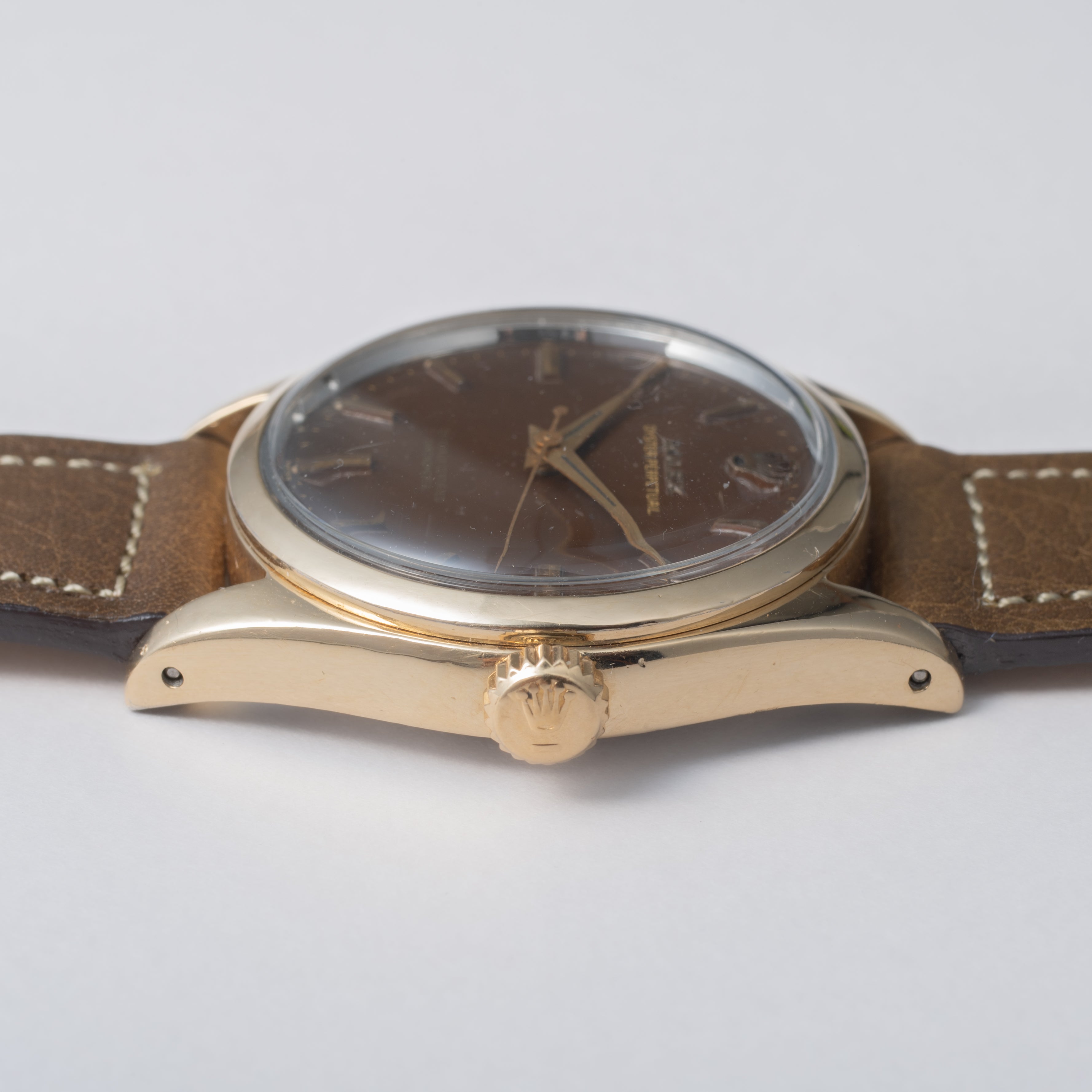 ロレックス オイスターパーペチュアル トロピカルダイヤル Ref.6634 ミラーダイヤル GFケース 1950年代製