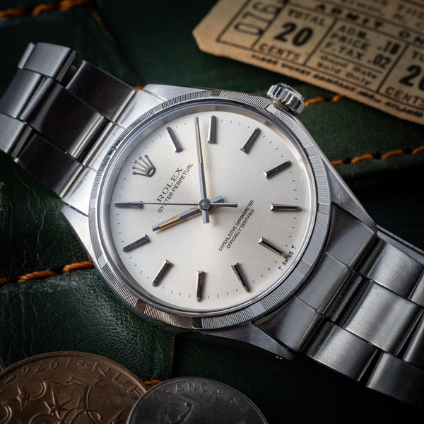 ロレックス ROLEX 純正 駒 コマ コンビ オイスターパーペチュアル ロレックス 1973年製 オイスターパーペチュアル コンビ Ref.1002