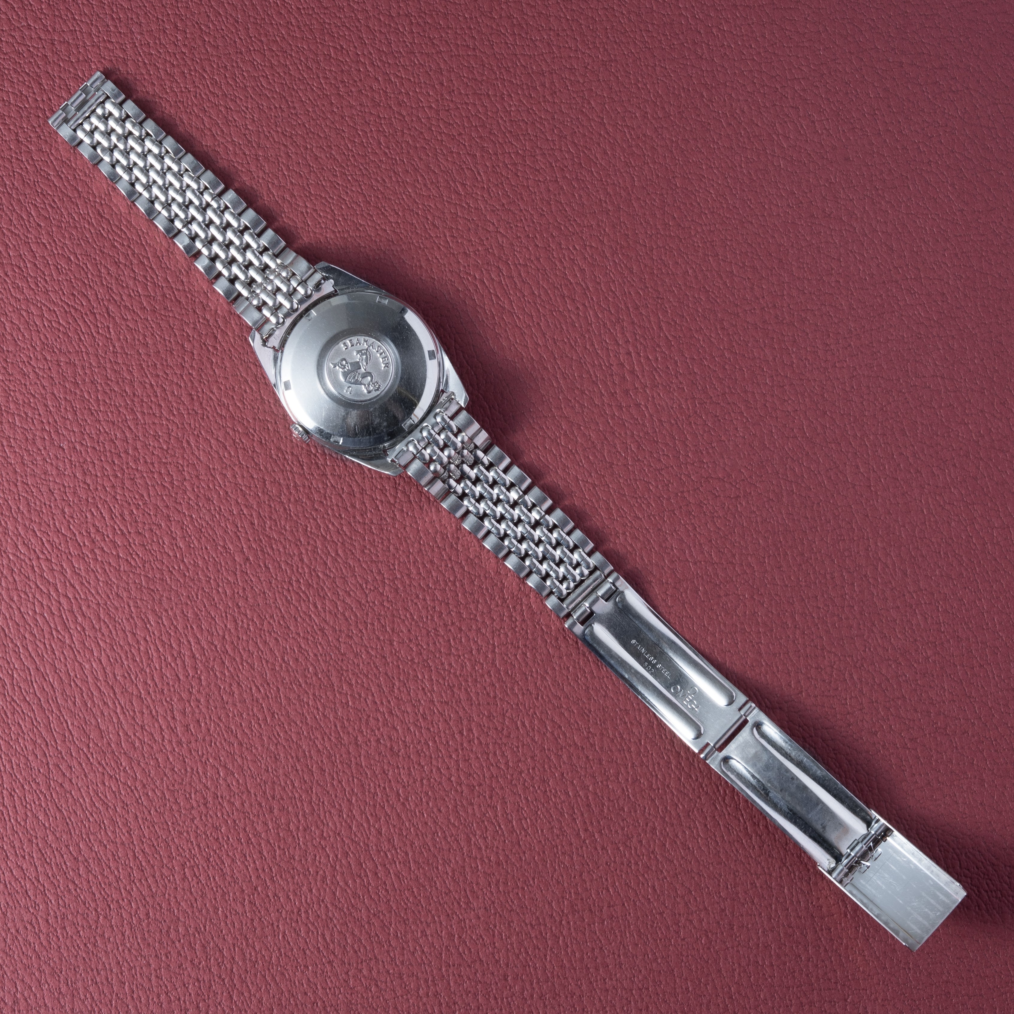 オメガ シーマスター 1965年製 Ref.166.010 シルバーダイヤル 純正ライスブレス