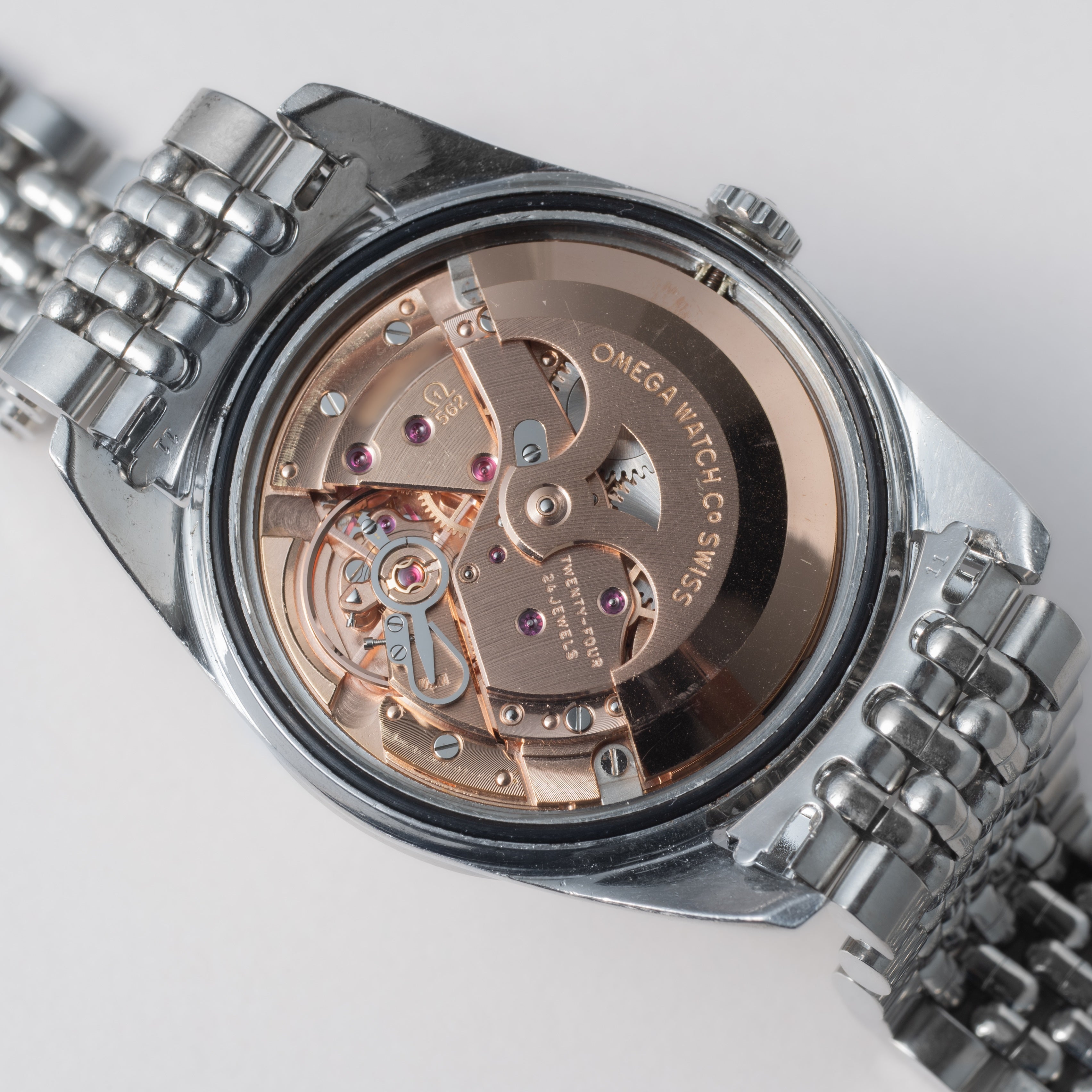 オメガ シーマスター 1965年製 Ref.166.010 シルバーダイヤル 純正ライスブレス