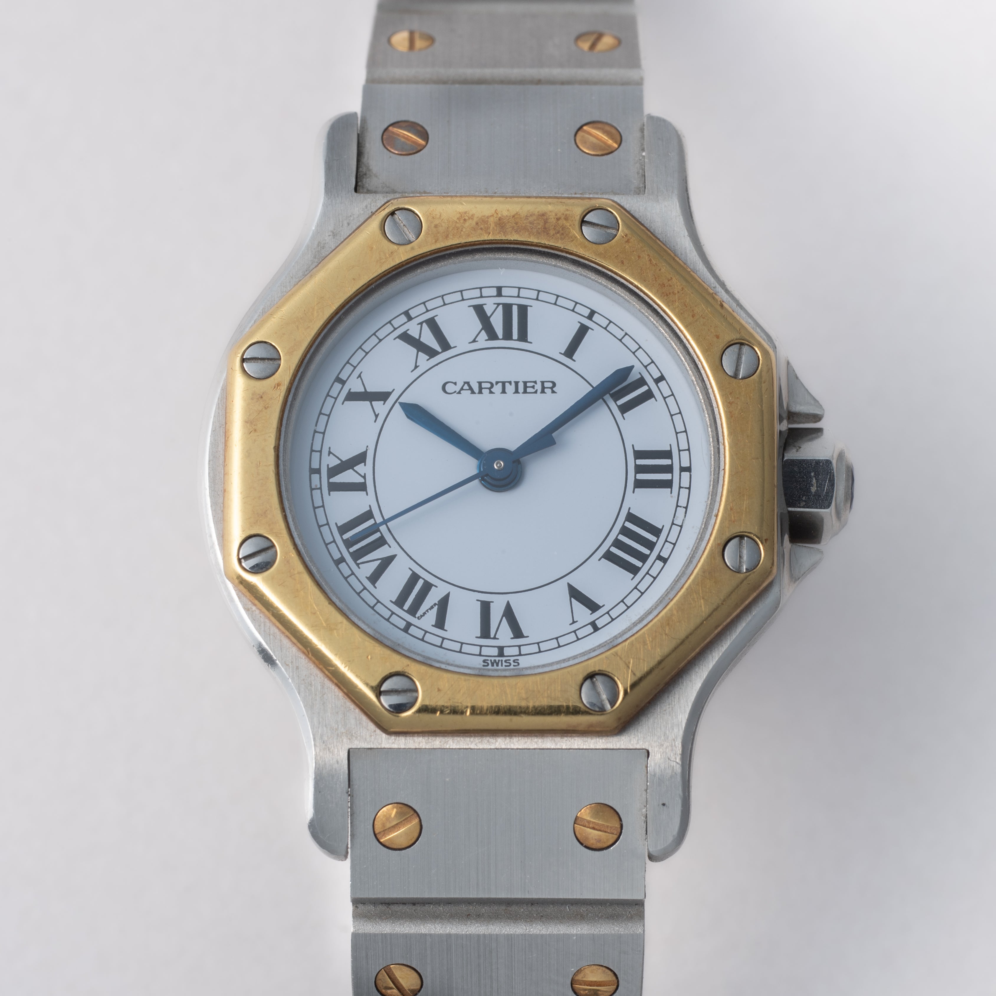 サントス オクタゴン 1980年代製 Ref.0907 SMサイズ コンビ