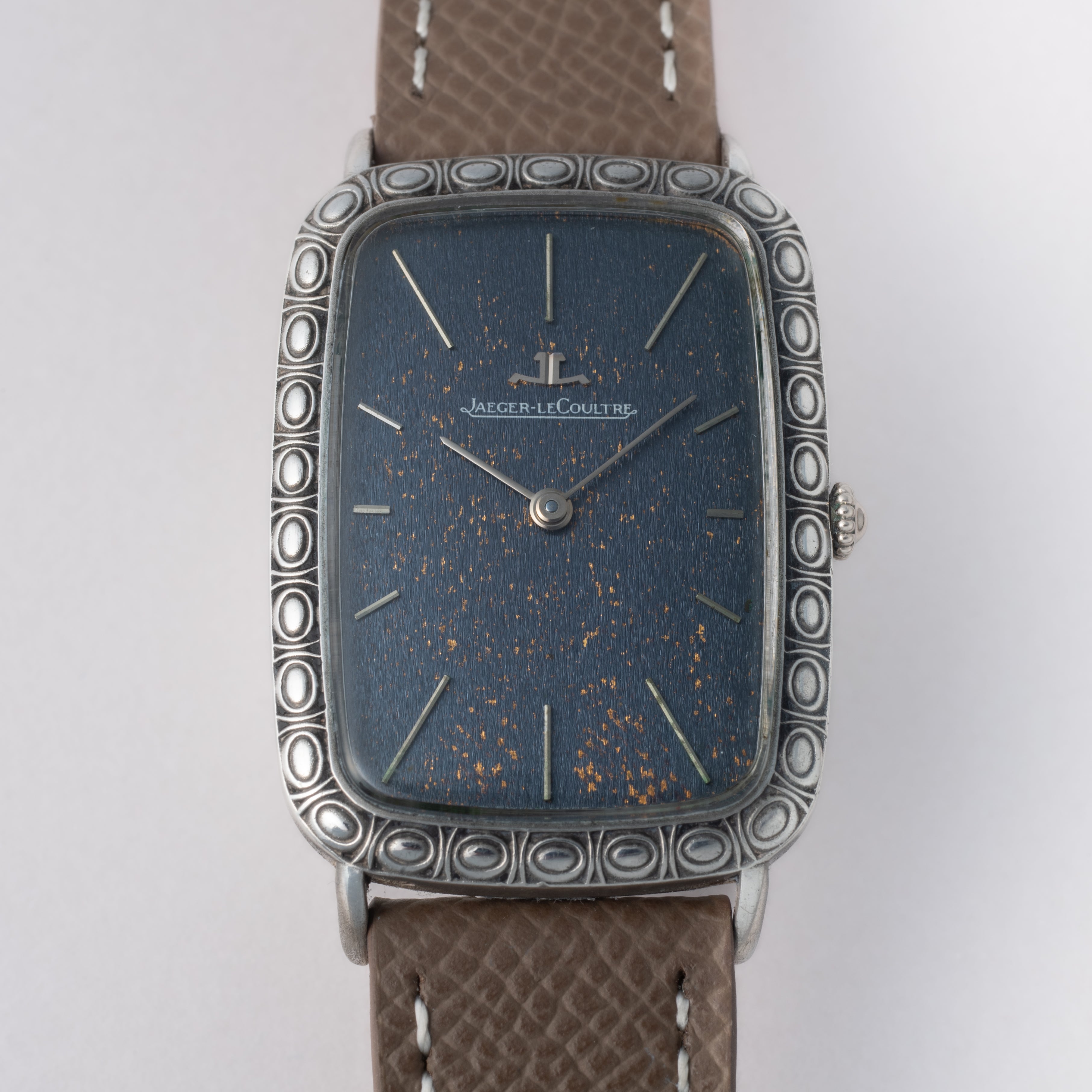 ジャガールクルト レクタンギュラー  銀無垢ケース 手巻き 1970年代製 Ref.9037 Cal.818/2